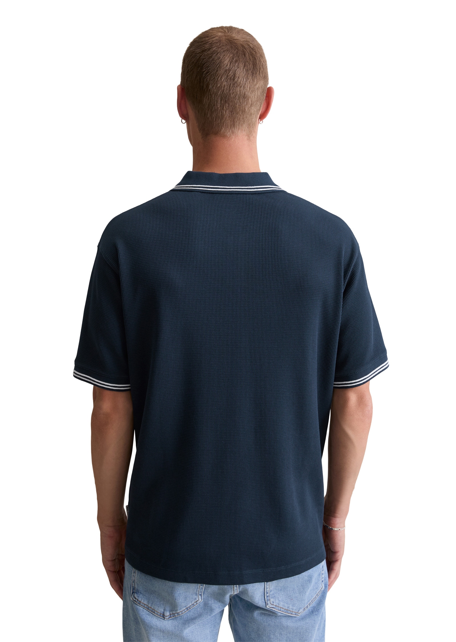 Marc O'Polo DENIM Poloshirt »aus weichem Waffel-Jersey«