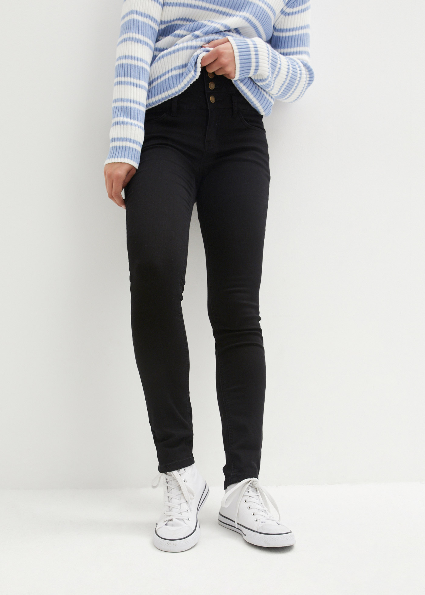 bonprix "Skinny Jeans High Waist, Shaping Thermojeans" Skinny fit, mit Shaping Effekt, wärmende Thermojeans