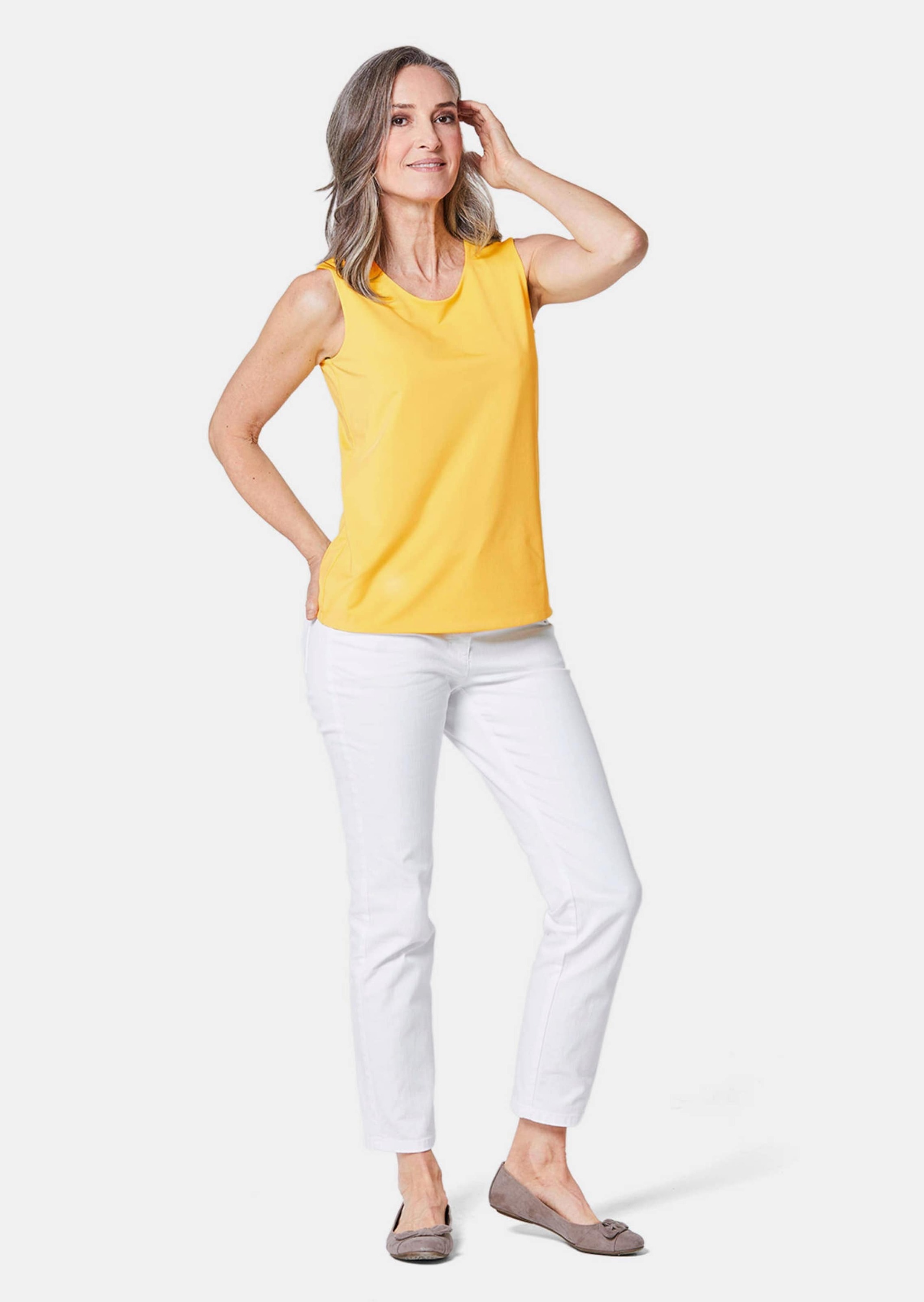 GOLDNER Trägertop "Kurzgröße Gepflegtes Top in formstabiler Ware" ohne günstig online kaufen