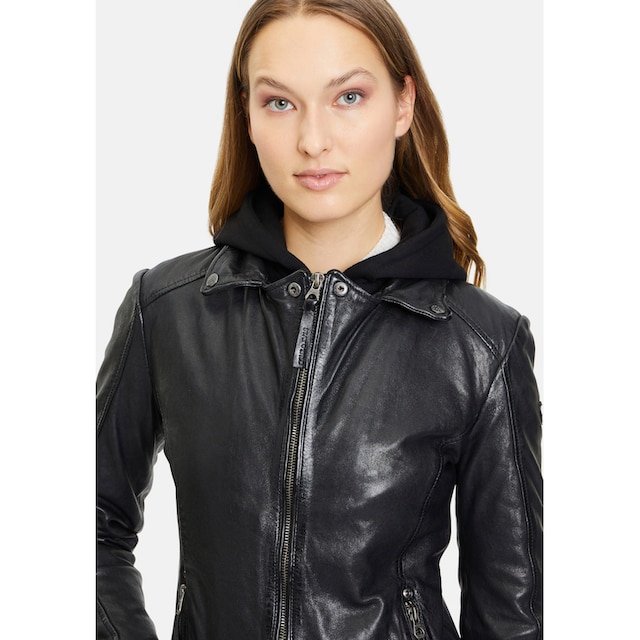 Gipsy Lederjacke »GWYvie RF«, mit Kapuze online kaufen | BAUR