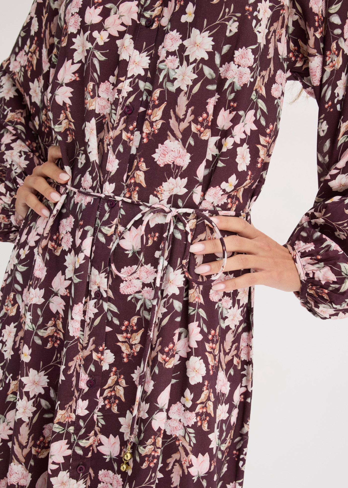 bonprix Maxikleid lässig geschnitten, mit Langarm