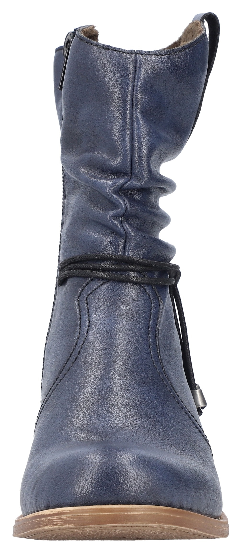 Rieker Winterstiefelette, Boots, Blockabsatz, slouchy Schaft, mit Innenreißverschluss