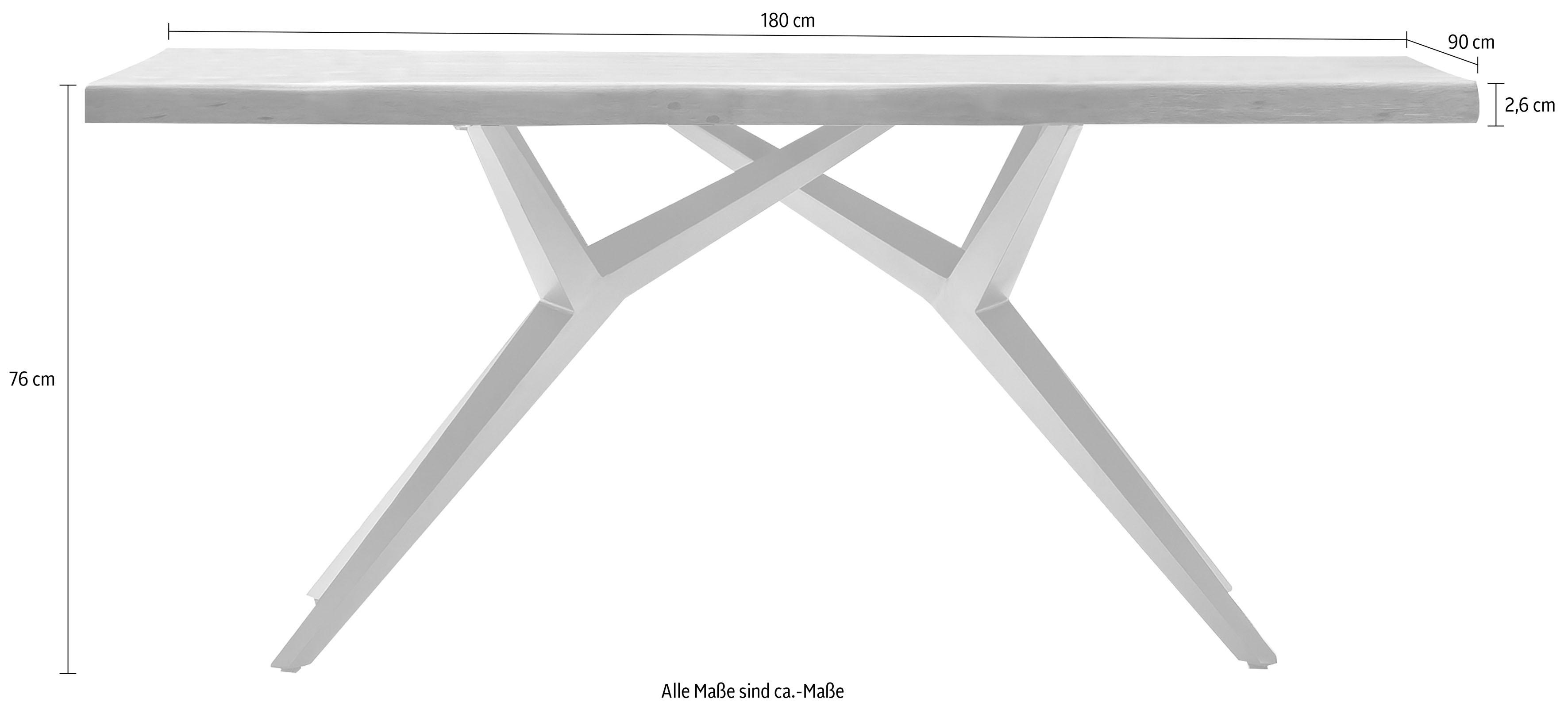 Thumbnail - SIT Esstisch "Tables" mit elegantem Metallgestell, Shabby Chic, Vintage