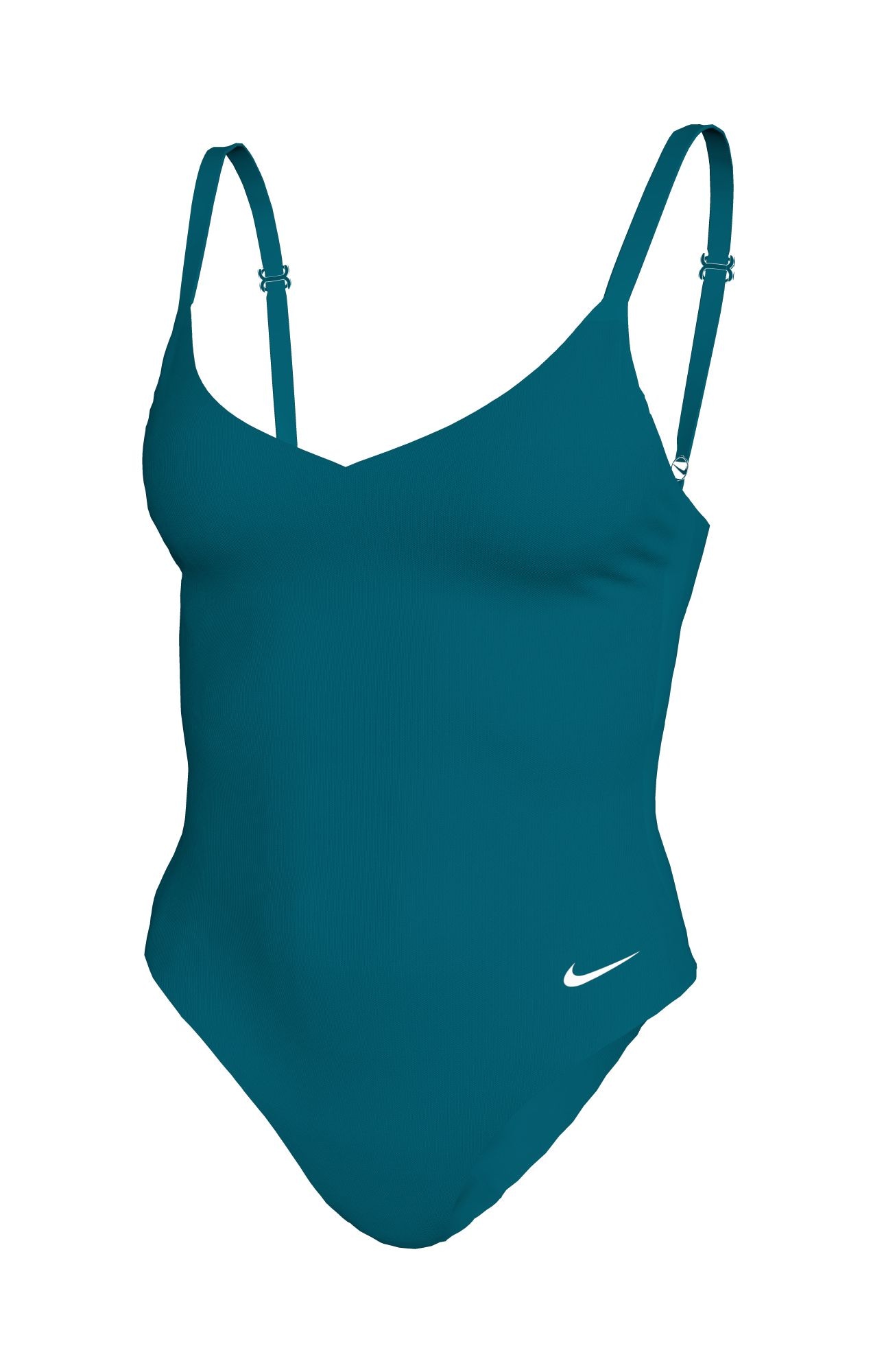 Nike Badeanzug »V-NECK ONE PIECE« mittlerer Halt, verstellbare Rücken- und Schulterträger