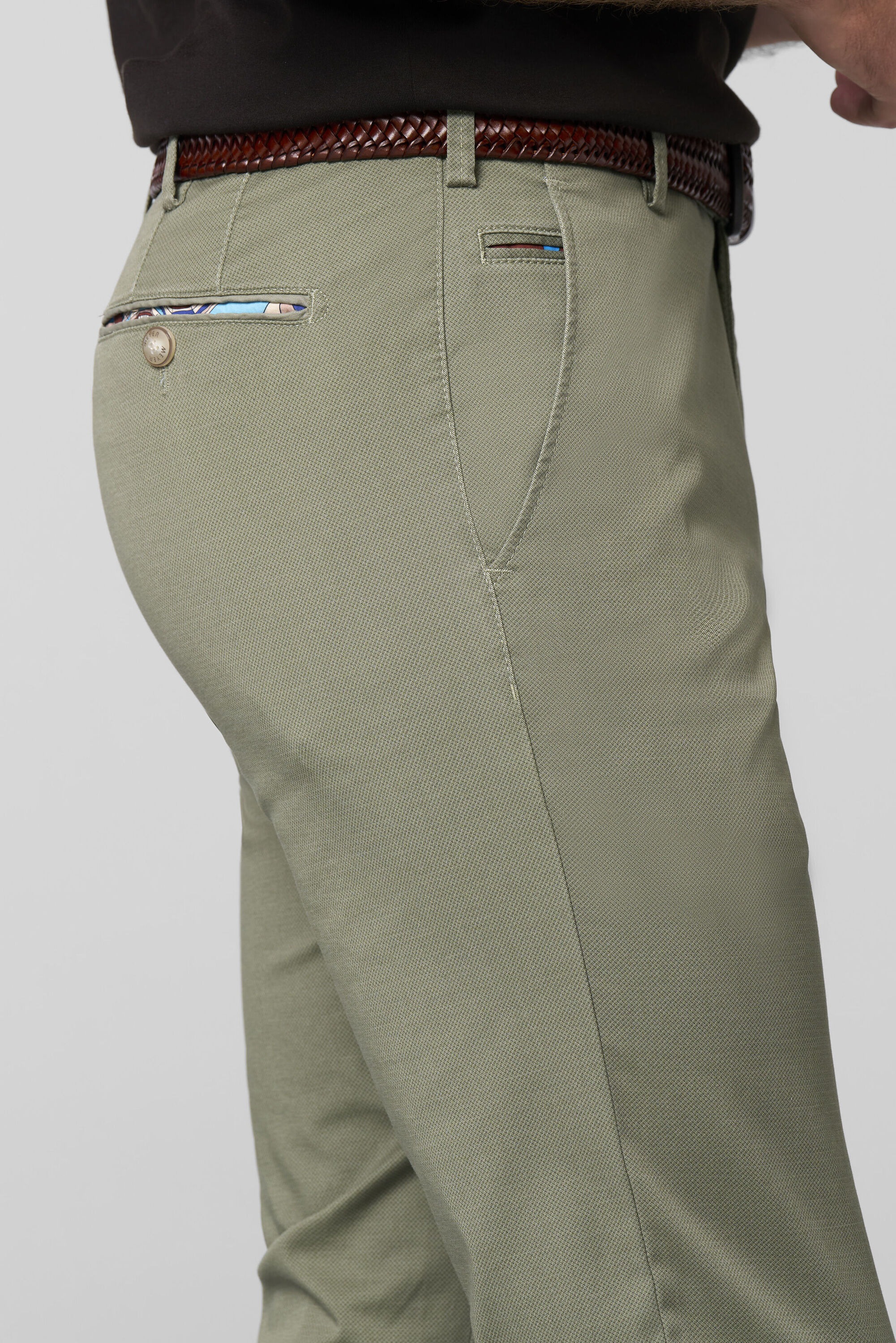 MEYER Chinos »BONN Art.1-5063«, mit buntgewebtem Innenfutter