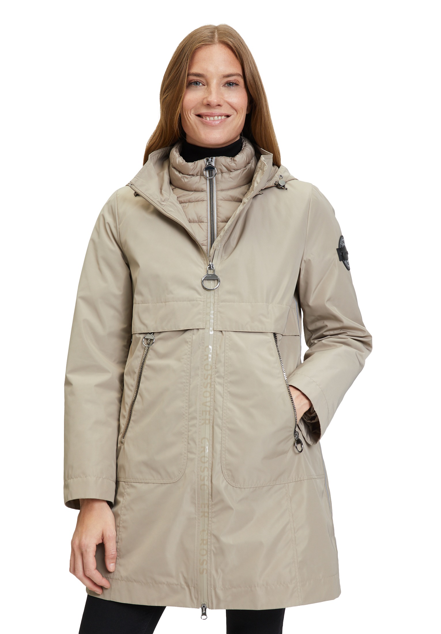 Betty Barclay Funktionsjacke "Betty Barclay 4 in 1 Jacke mit Funktion", mit Kapuze