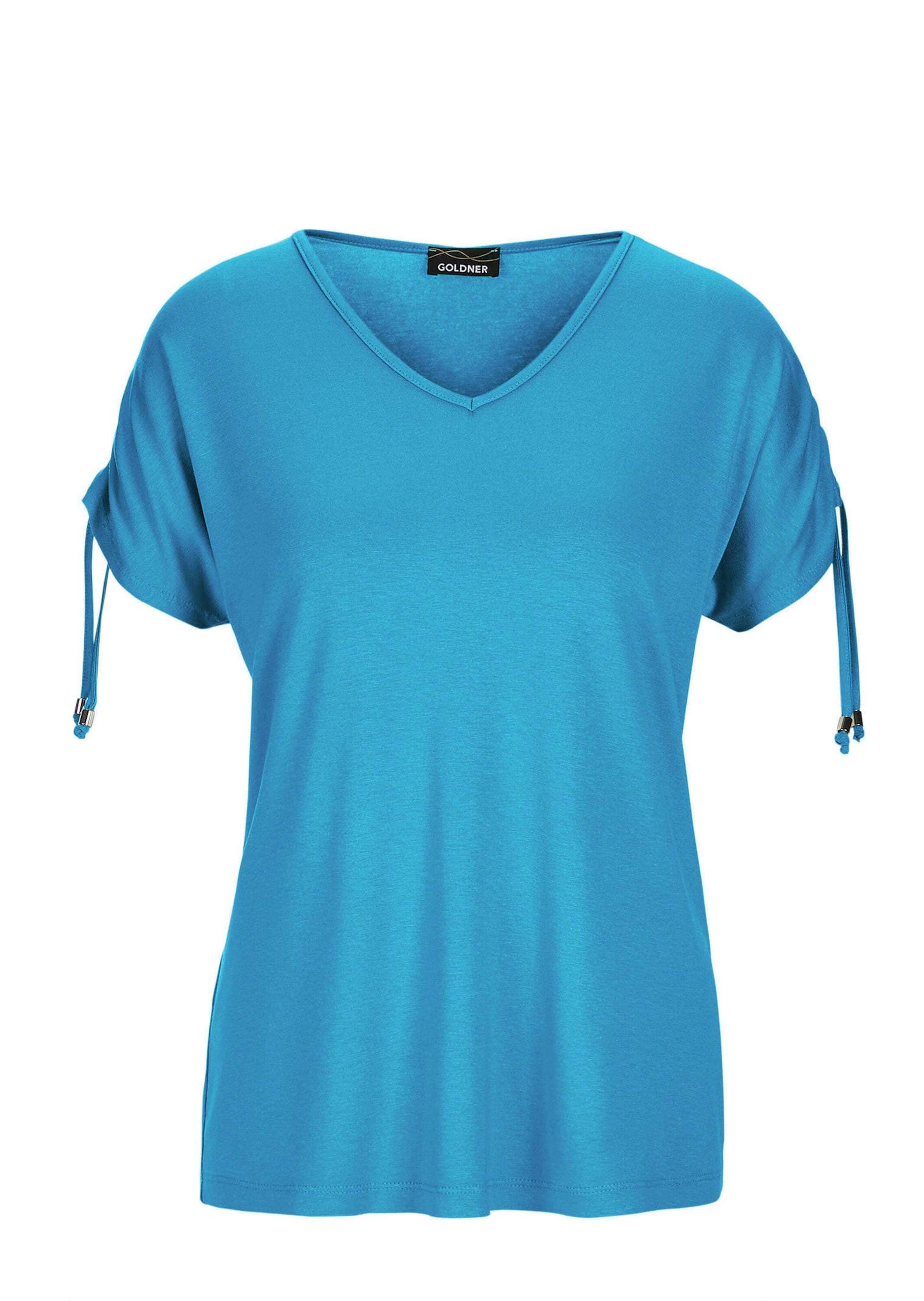 GOLDNER Kurzarmshirt "Kurzarm Viskose-Oberteil" strechbequeme Viskosejersey günstig online kaufen