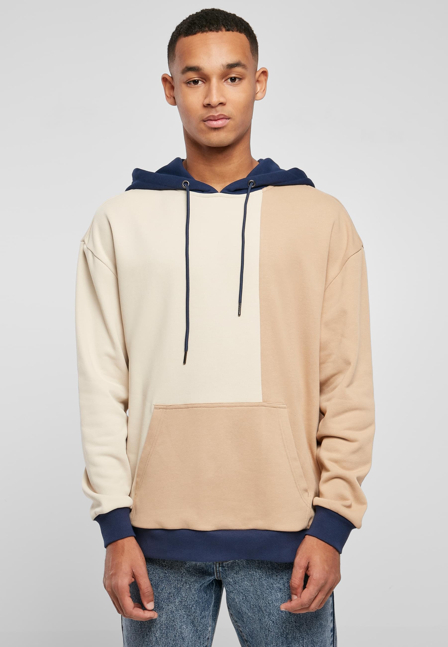 URBAN CLASSICS Kapuzensweatshirt »Urban Classics Herren Oversized Color Block Hoody«, (1 tlg.)