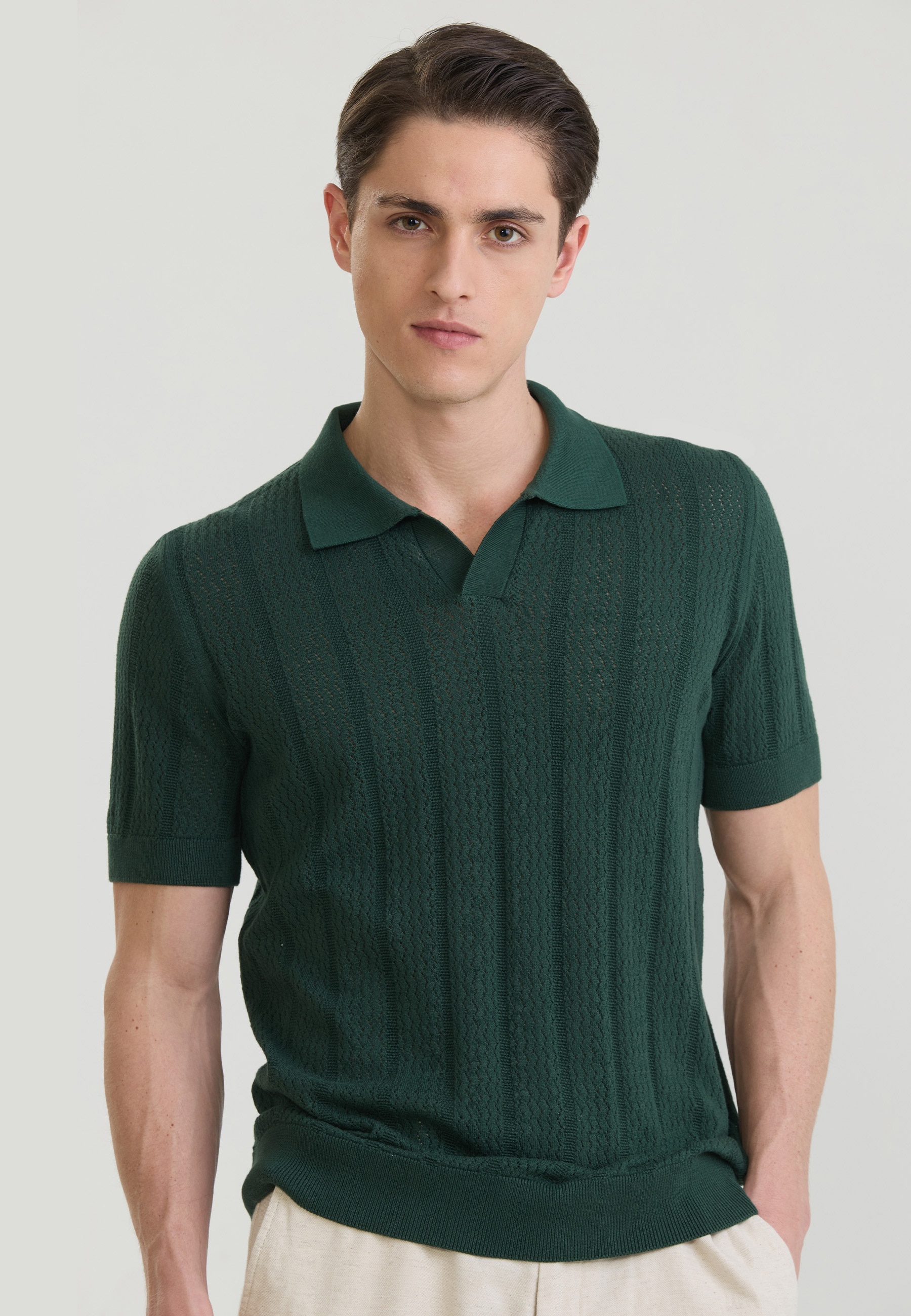Felix Hardy "Strick-Polo Shirt Kurzarm"