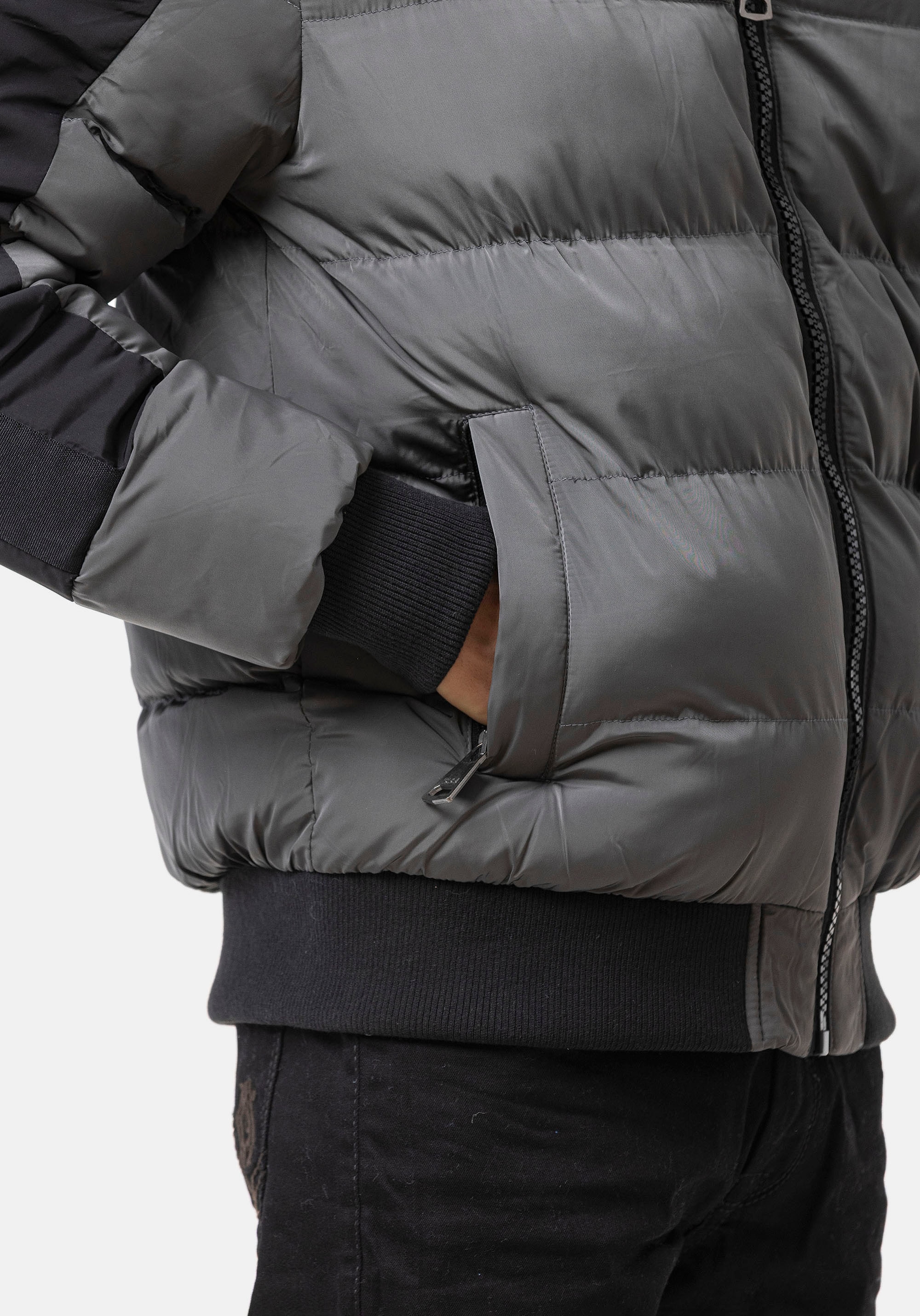 Cipo & Baxx Steppjacke mit Kapuze