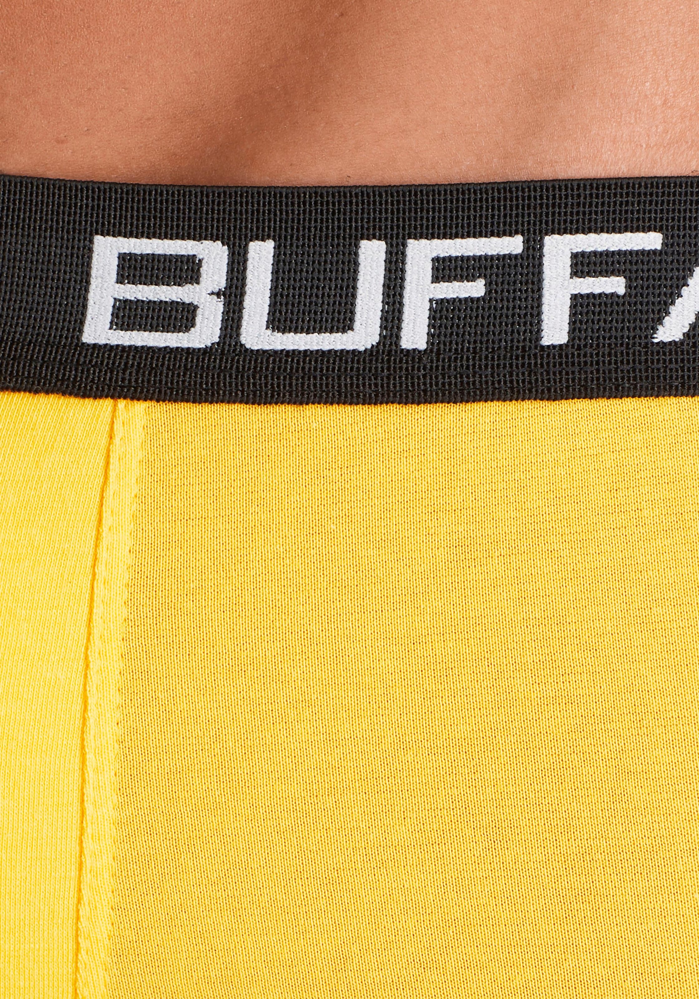 Buffalo Boxershorts, (Packung, 4 St.), in Hipster-Form mit Kontrastbund |  BAUR