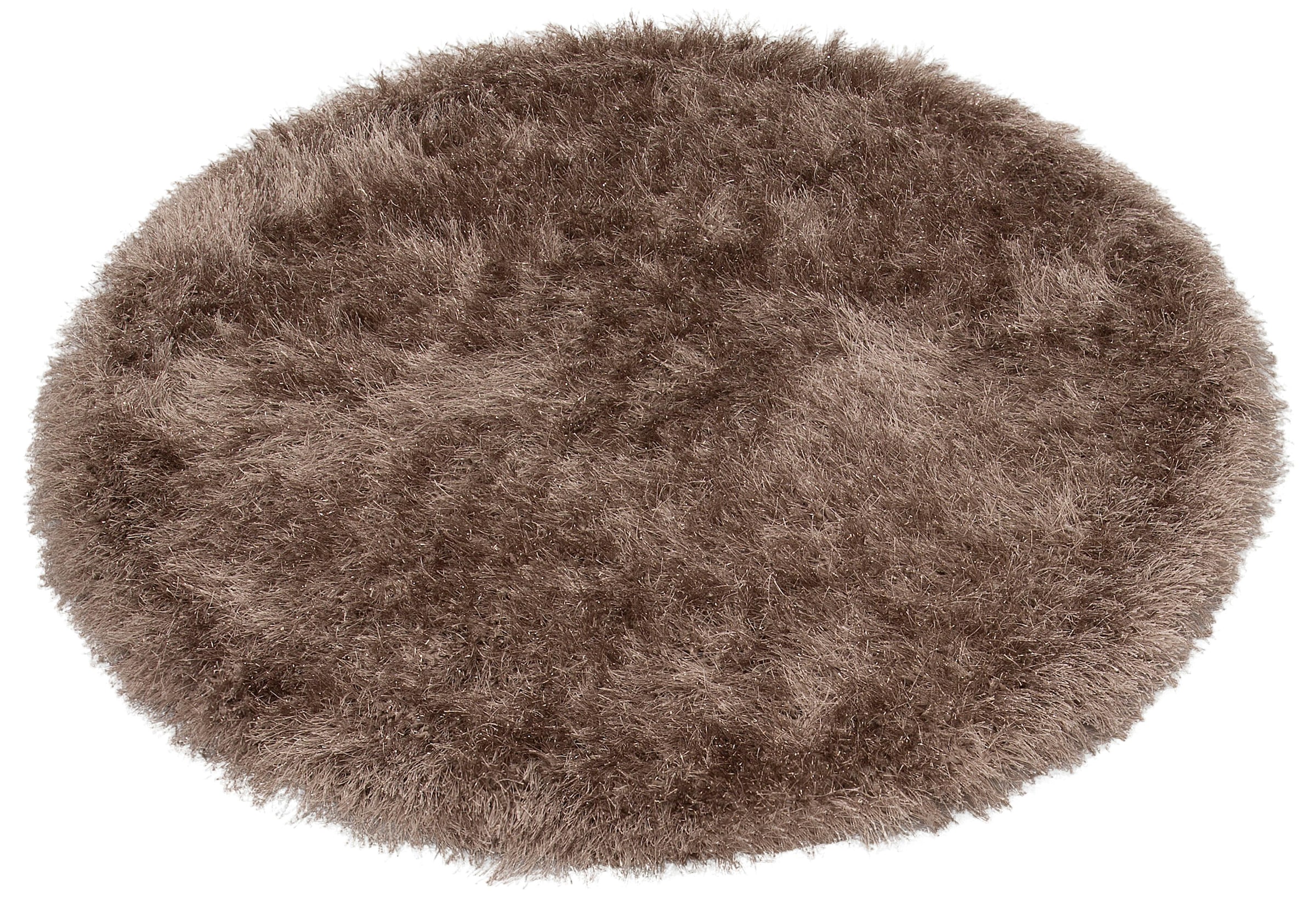 merinos Hochflor-Teppich »Glossy 411«, rund, besonders weich durch Microfaser, Wohnzimmer