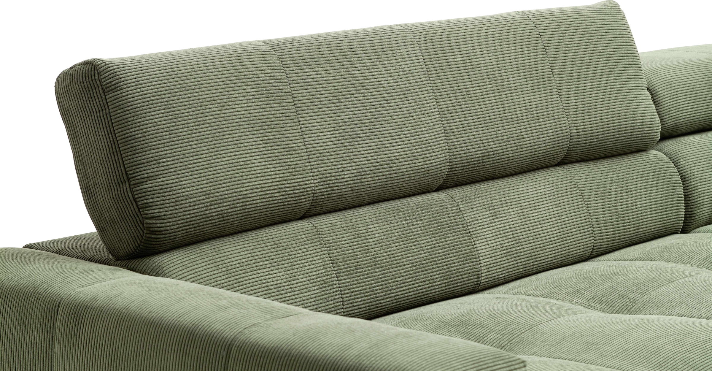 Places of Style Ecksofa »Cleveland, L-Form, incl. Kopfteilverstellung, Breite 276 cm«, wahlweise elektrischer Sitzvorzug