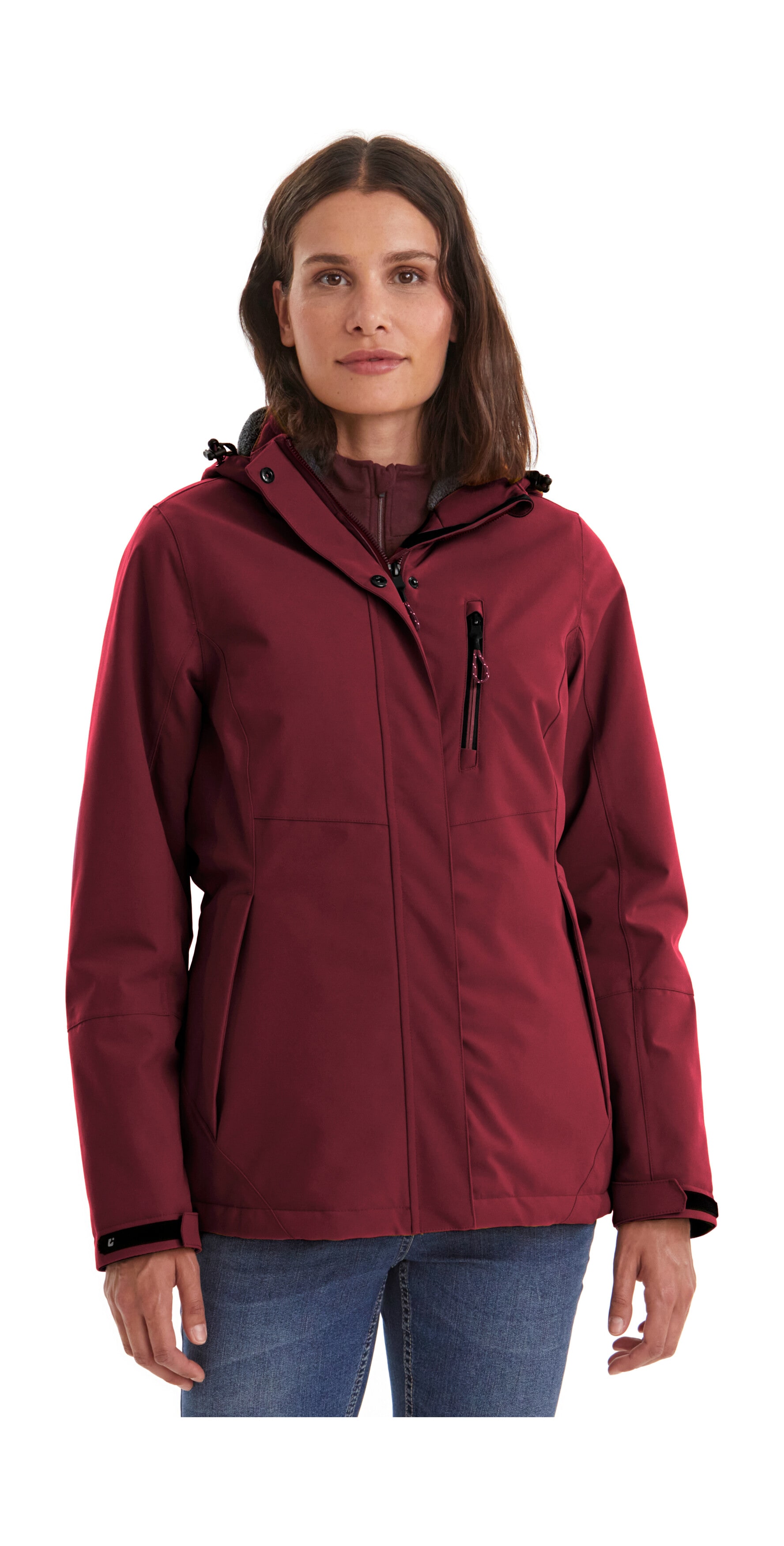 Killtec Outdoorjacke "KOW 140 WMN JCKT" Wasserdichte Damenjacke, atmungsaktiv, abnehmbare Kapuze