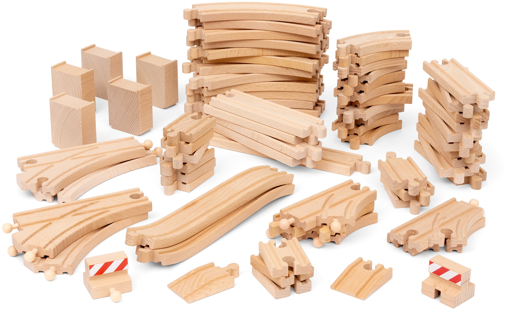 BRIO® Gleise-Set »BRIO® WORLD, Schienensortiment Deluxe«, (Set), Made in Europe, FSC®- schützt Wald - weltweit