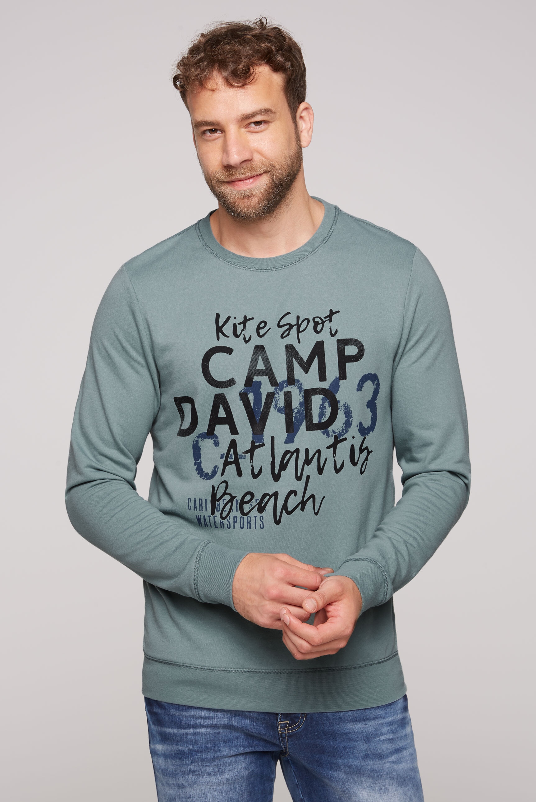 CAMP DAVID Sweater, mit Baumwolle