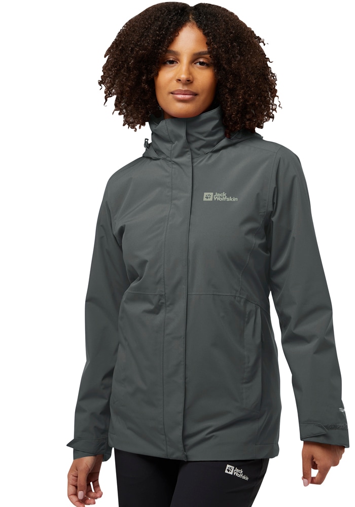 Jack Wolfskin 3-in-1-Funktionsjacke »ROTWAND 3IN1 JKT W«, mit Kapuze
