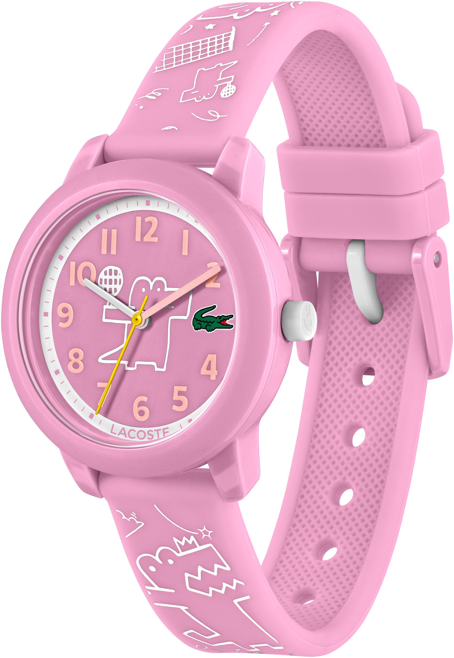 Lacoste Quarzuhr »LACOSTE.12.12 KIDS«, Armbanduhr, Kinderuhr, Silikonarmband, Geschenkidee
