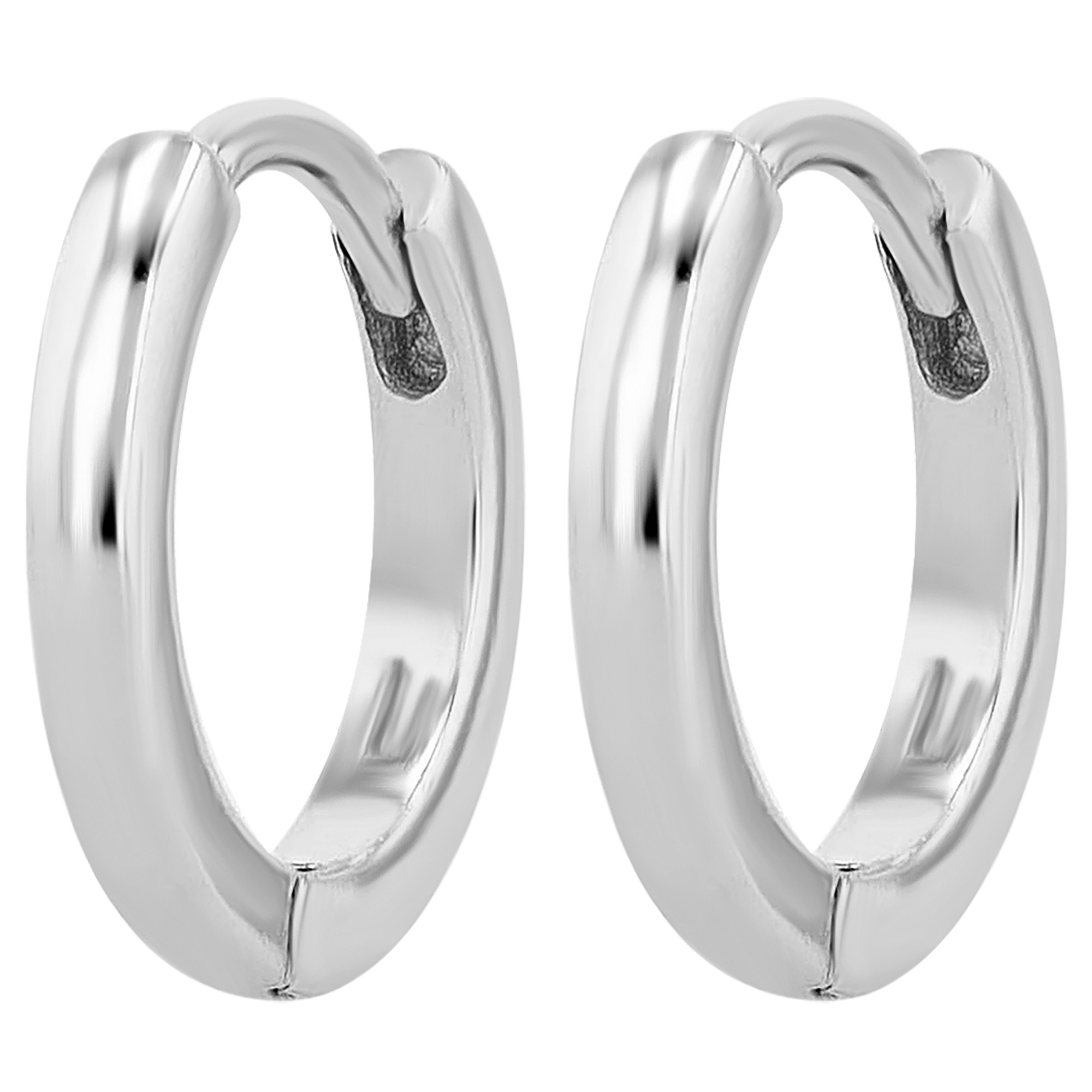 Paar Creolen ADELIA´S "Damen Creolen aus 925 Sterling Silber Ø 10 mm", silber, Ohrringe, Damen, Damen, Silber 925 (Sterlingsilber)