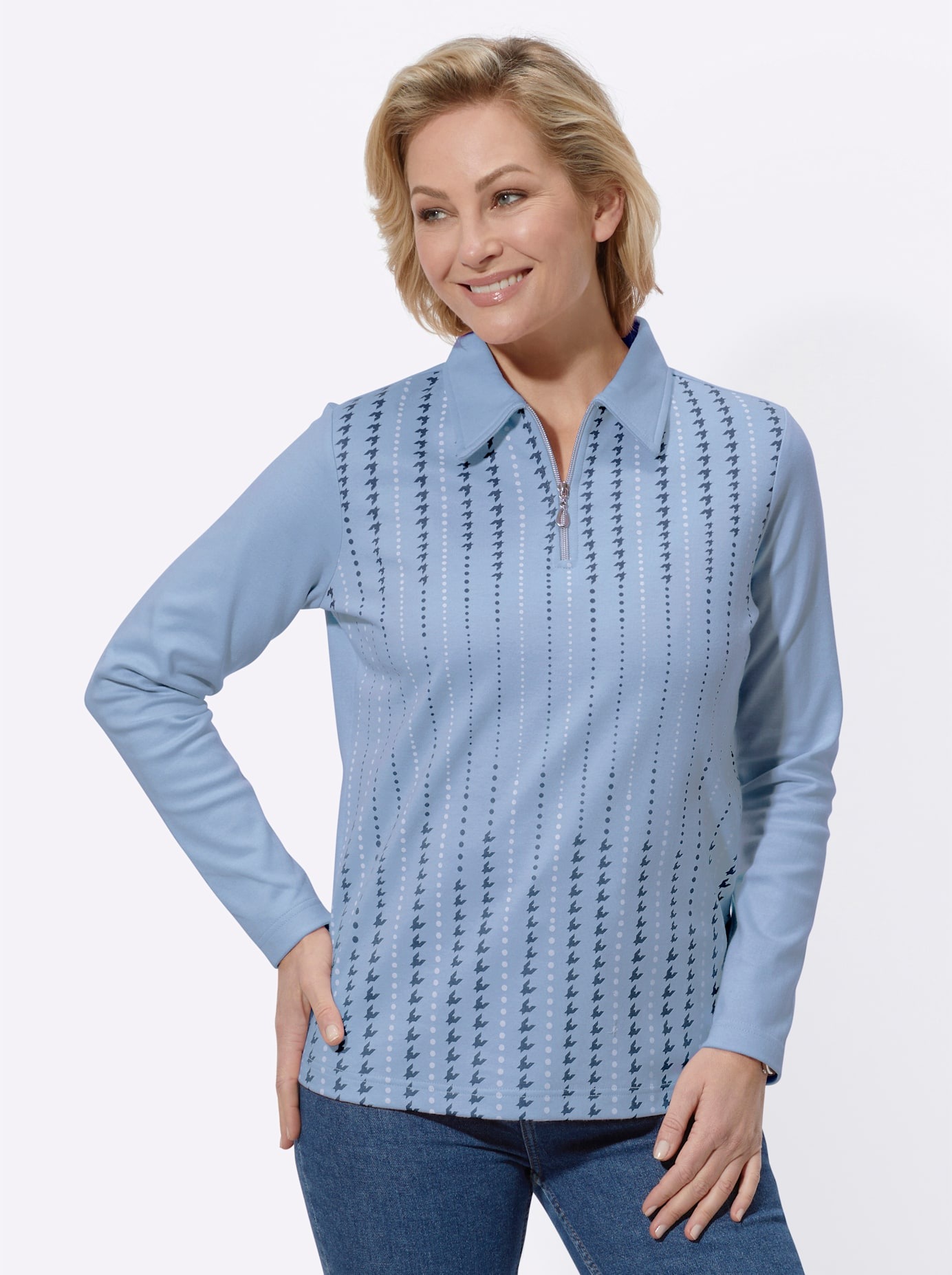 Classic Basics Poloshirt "Winter-Shirt" 1 Stk. tlg. günstig online kaufen