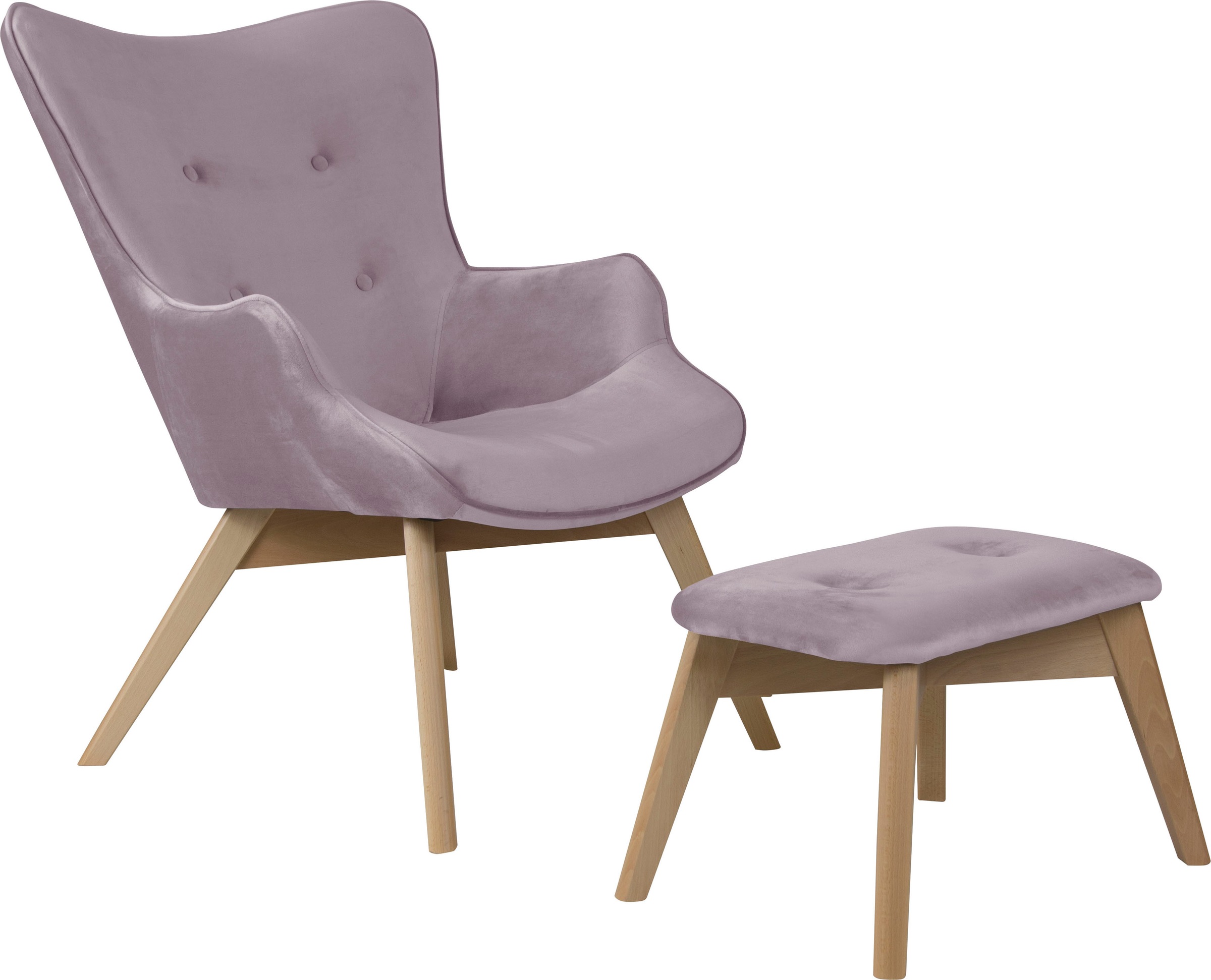 Home affaire Sessel "Nicko" wahlweise mit und ohne Hocker günstig online kaufen