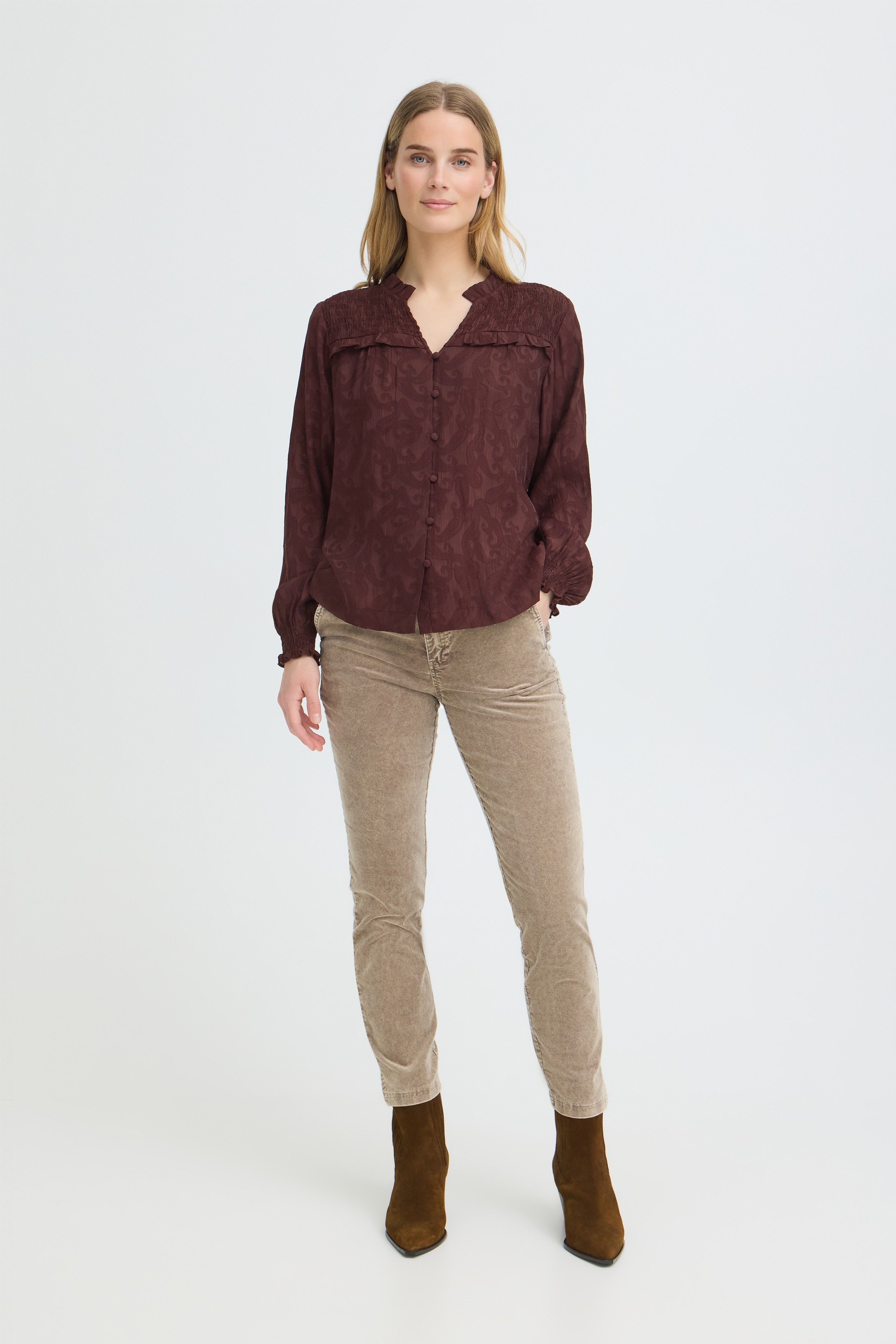 Pulz Jeans Langarmhemd »Damen Langarm PZDINEA«