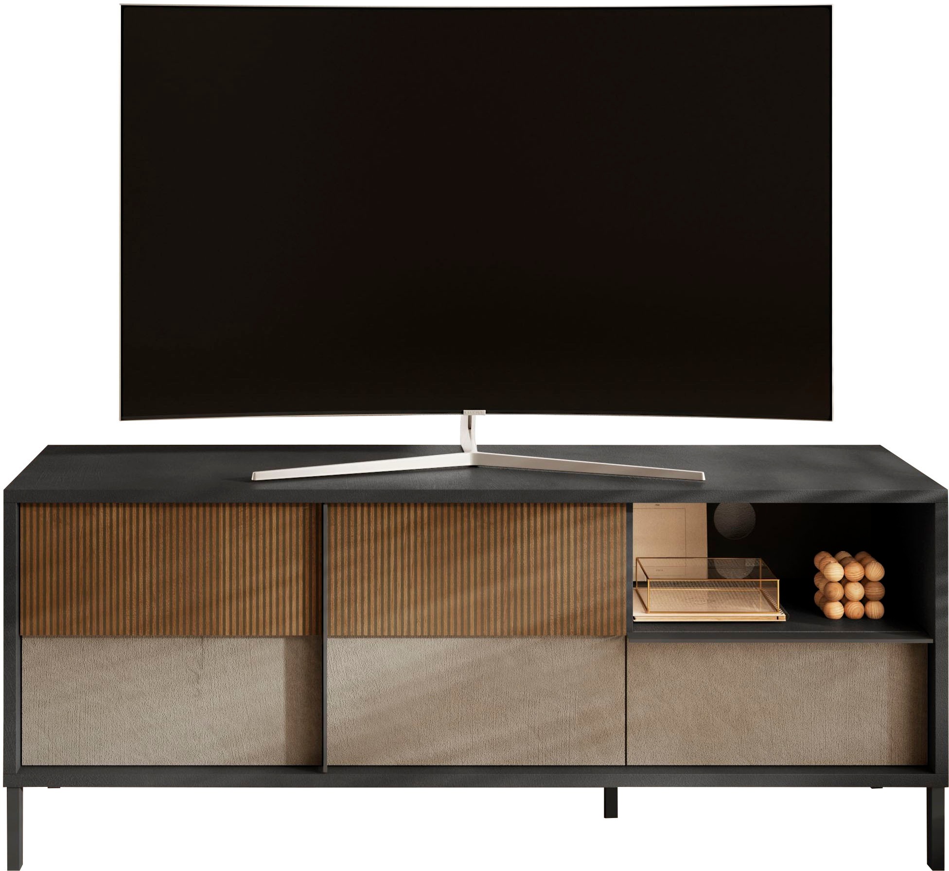 Home affaire Lowboard "Everest Breite 156 cm, TV-Board mit 2 Türen u. 1 Sch günstig online kaufen