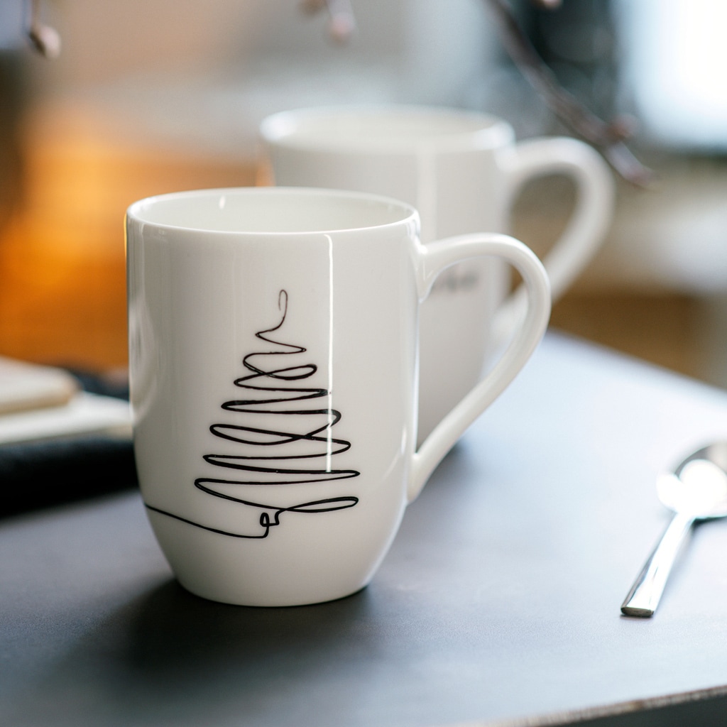 Villeroy & Boch Becher »Kaffeebecher XMAS Statement 280 ml 2er Set weiß«
