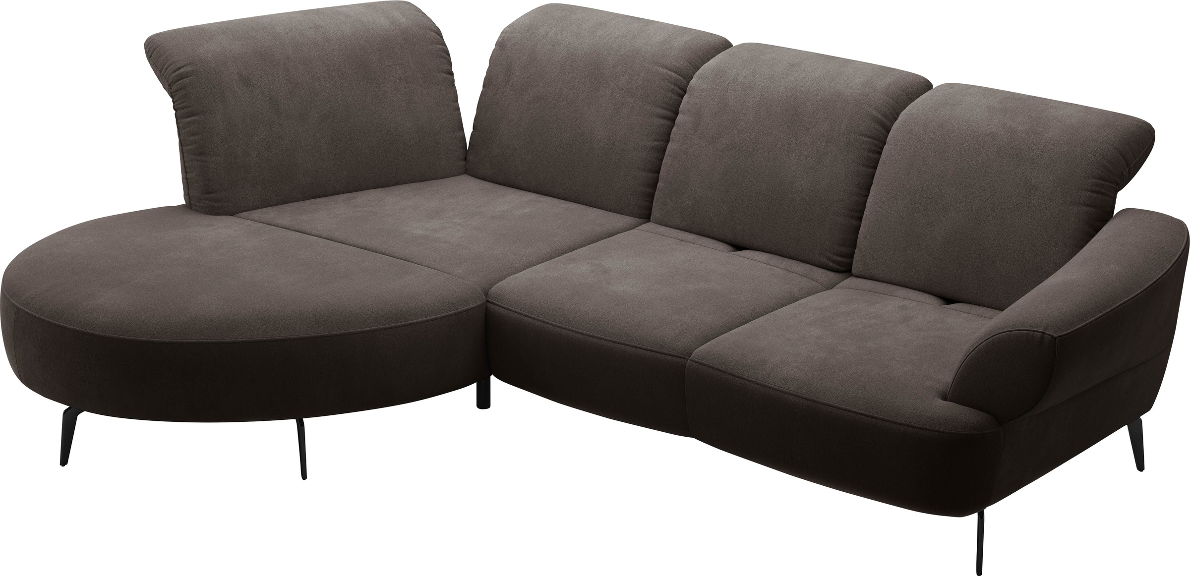 sit&more Ecksofa »Dance, L-Form, inkl. Sitztiefenverstellung«, inkl. Click&Seat, optional mit Kopfteilverstellung