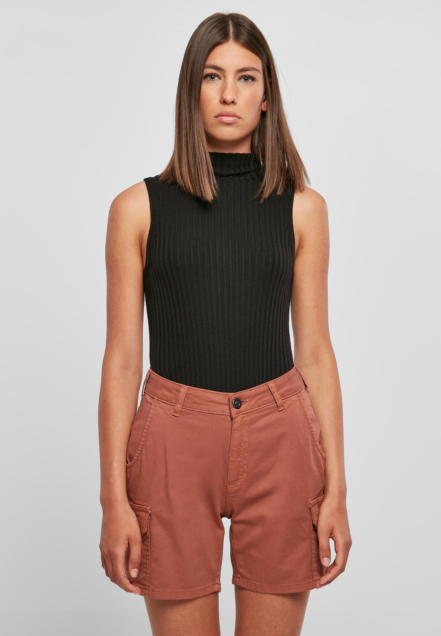 URBAN CLASSICS Muskelshirt »Urban Classics Damen Ladies Rib Knit Sleevless Body«, (1 tlg.)