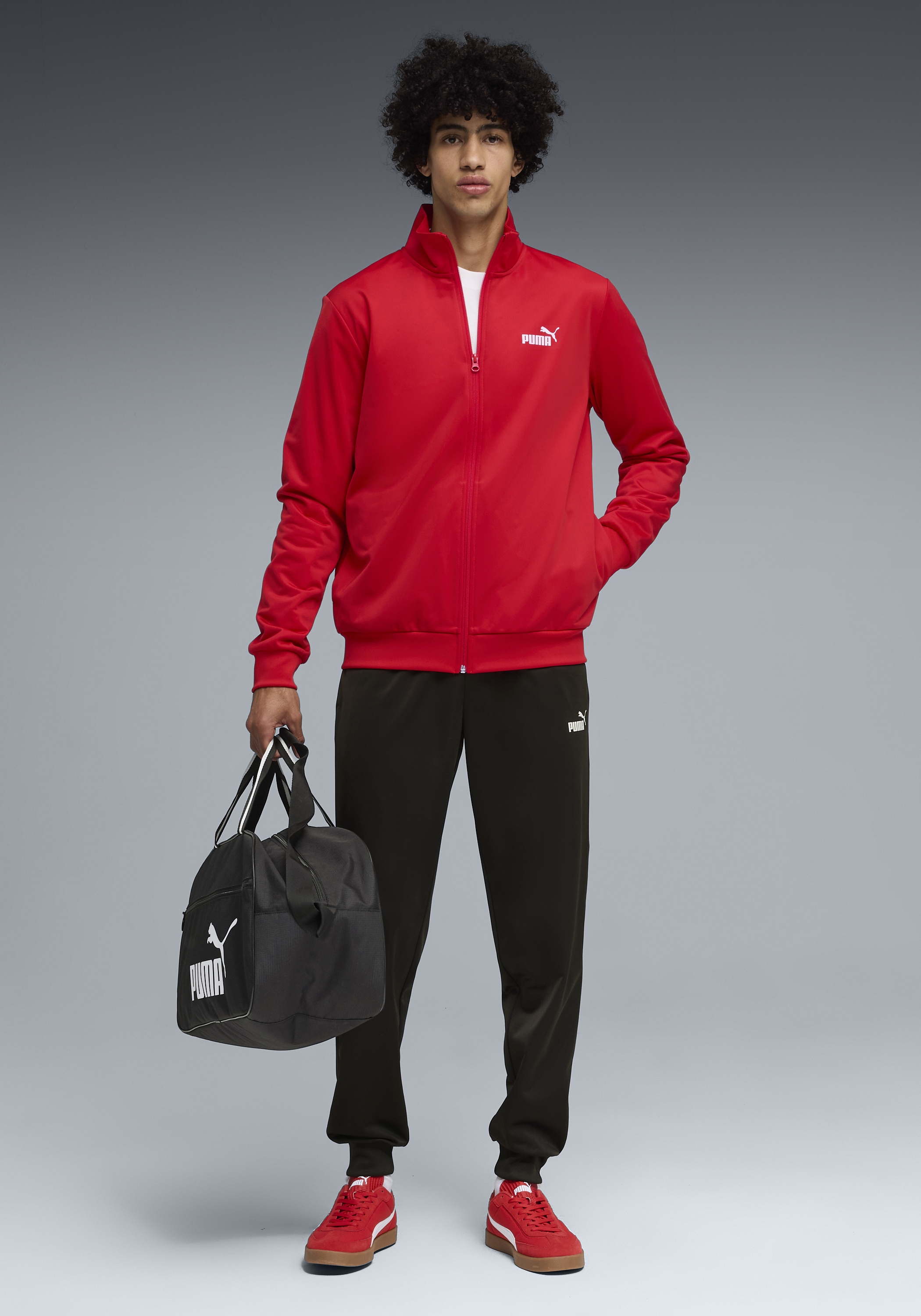 PUMA Trainingsanzug "ESS NO.1 LOGO POLY KNITTED SUIT" 2 für vielseitige Spo günstig online kaufen