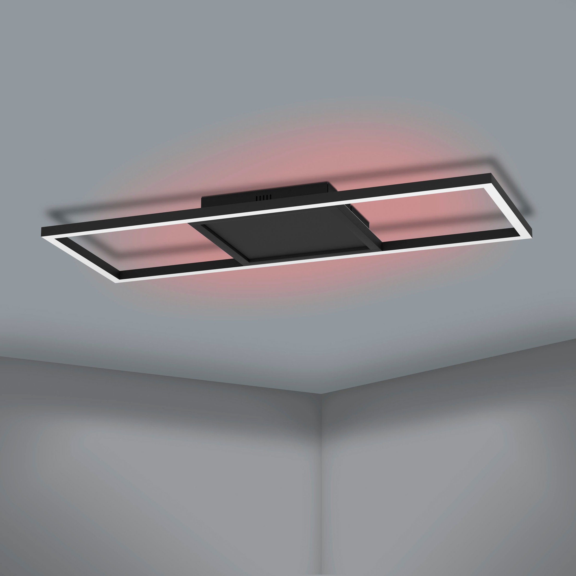 EGLO LED-Deckenleuchte »CALAGRANO-Z« schwarz Stahl - 64 x ca. | / inkl. Alu, fest Gr. integriert BAUR 24 21 aus Watt, cm in LED
