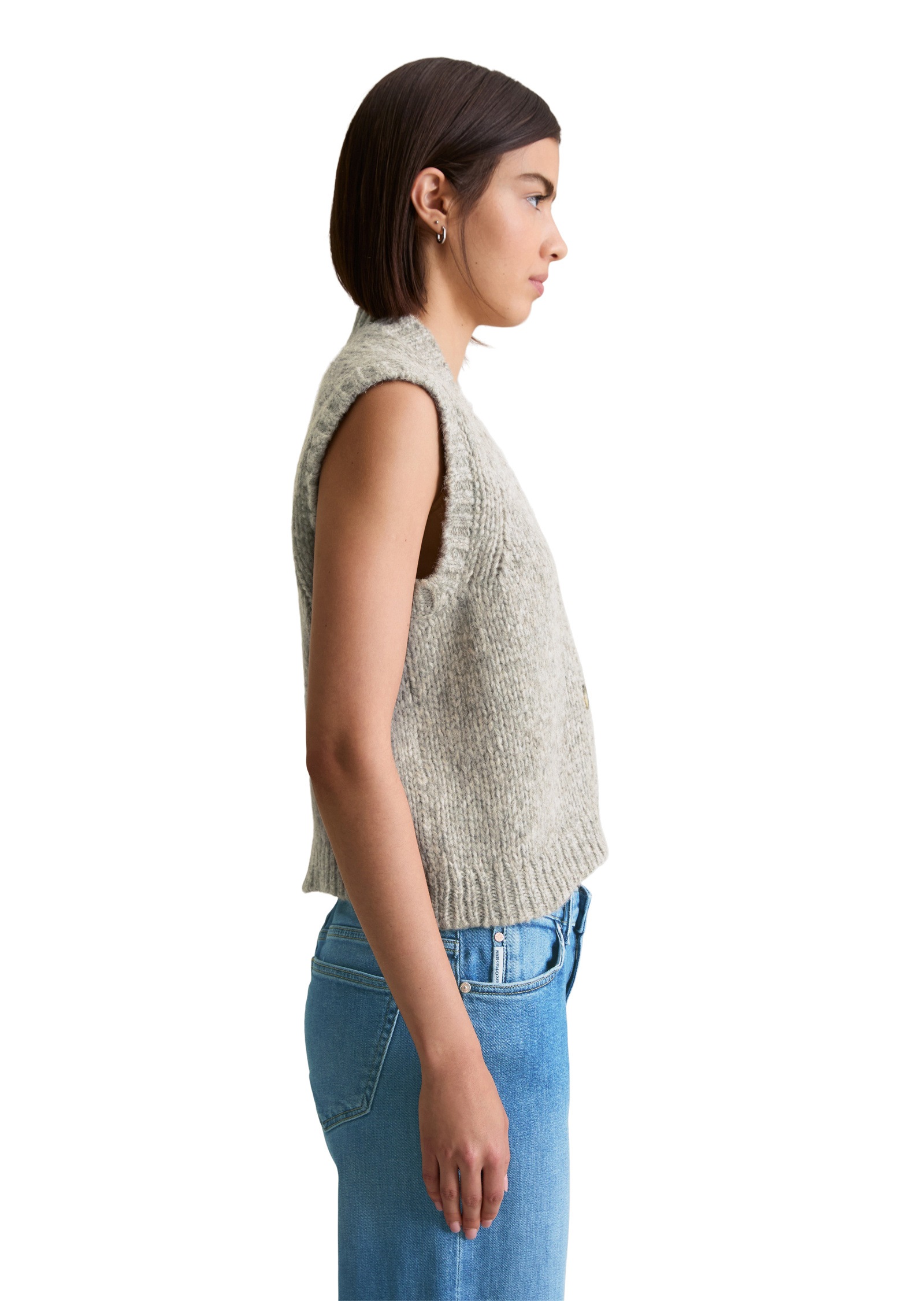 Marc O'Polo DENIM Strickweste »aus kuscheligem Schurwolle-Alpaka-Mix«