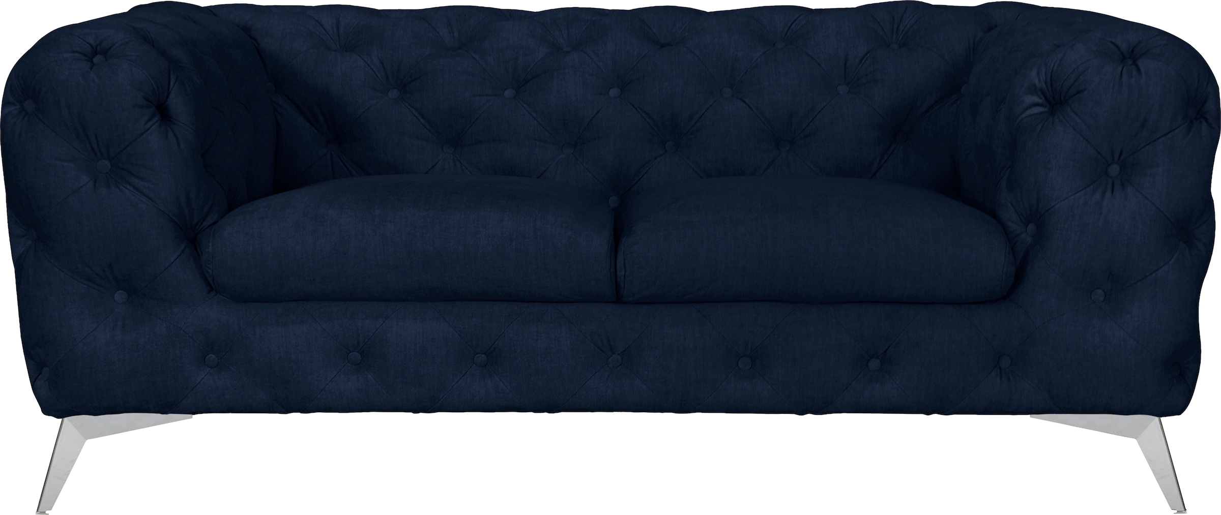 Leonique Chesterfield-Sofa "Glynis", aufwändige Knopfheftung, moderne Chesterfield Optik, Fußfarbe wählbar