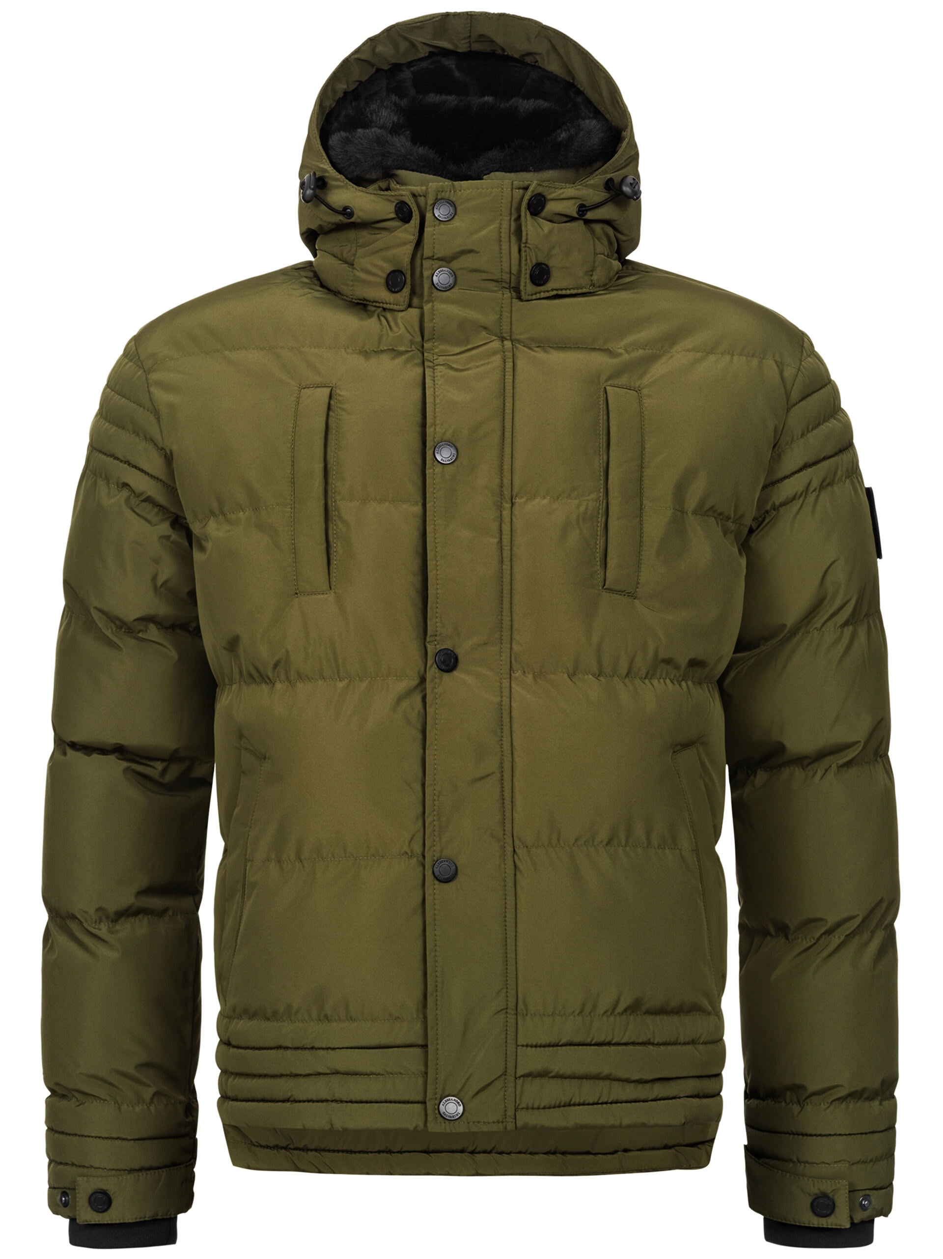 Alessandro Salvarini Winterjacke »ASFabiano«, mit warmem Teddyfell und abnehmbarer Kapuze