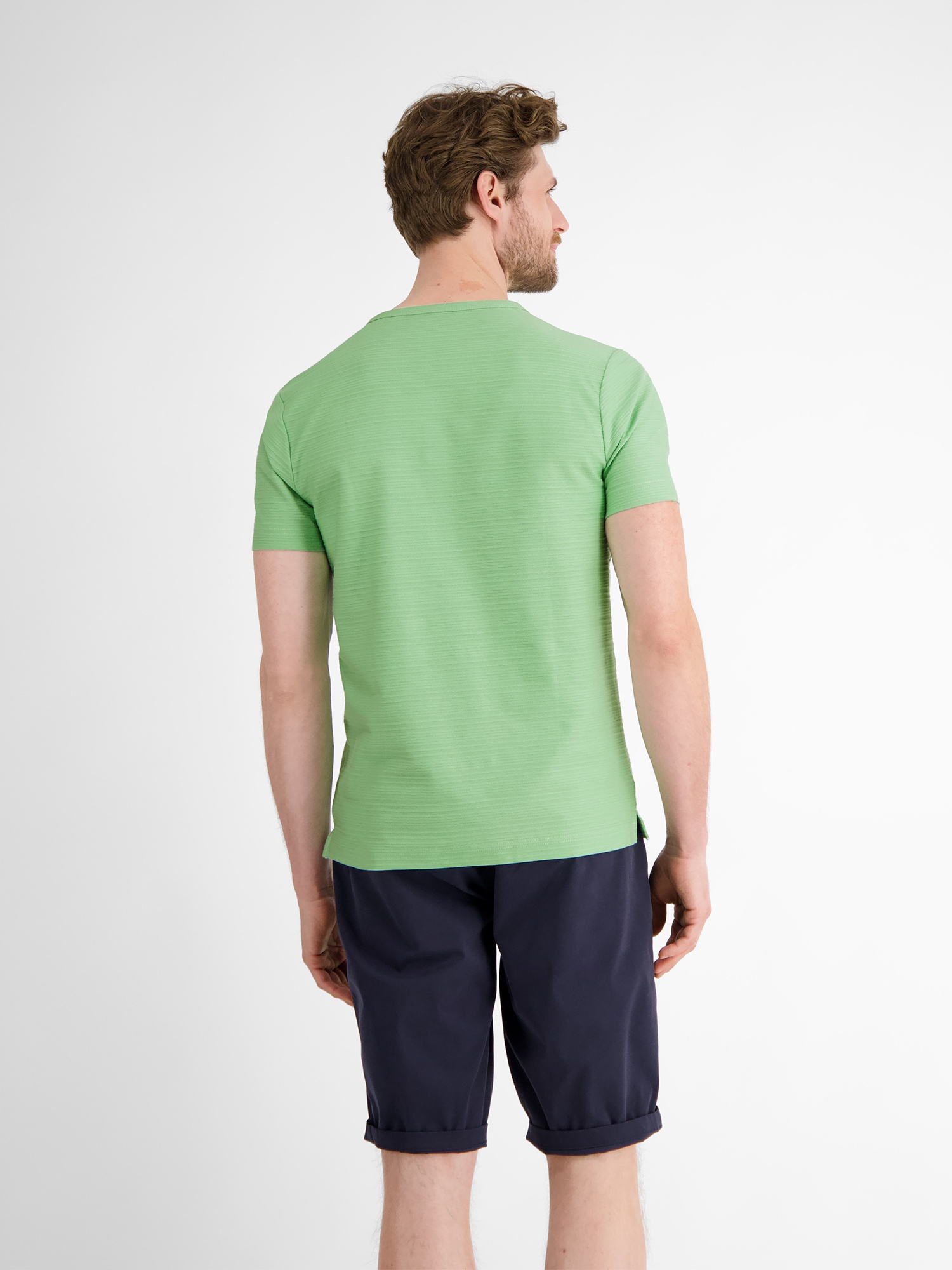 LERROS Henleyshirt »LERROS Serafino-Shirt, sommerlich-tonal gestreift«
