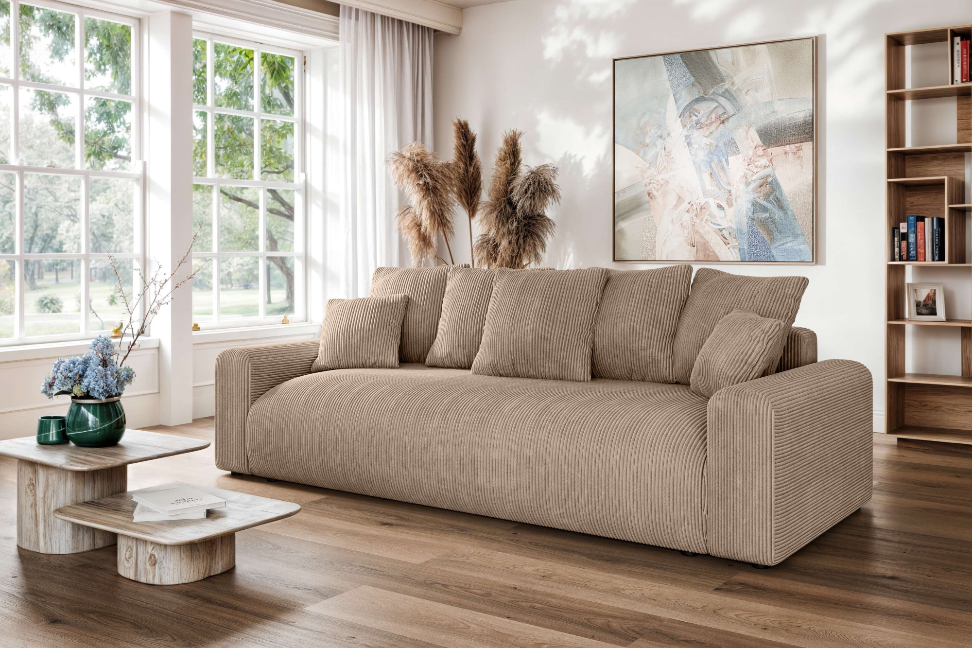 Home affaire Big-Sofa "LAKESIDE klein 3-Sitzer Schlafsofa mit Bettkasten, B günstig online kaufen