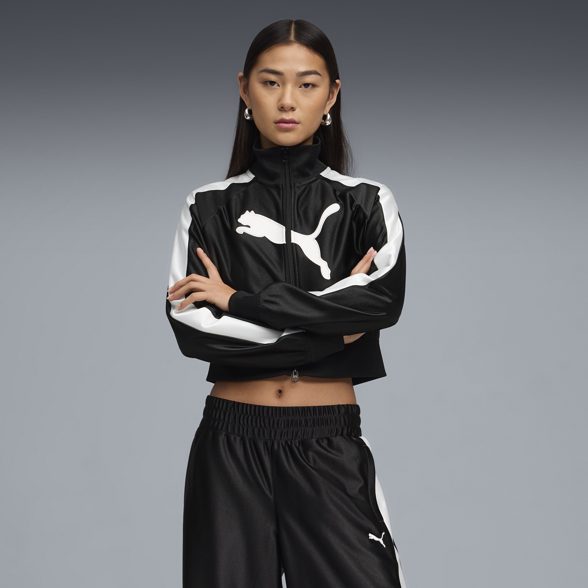 PUMA Trainingsjacke »FUTURE.PUMA.ARCHIVE T7 Cropped Trainingsjacke Damen«