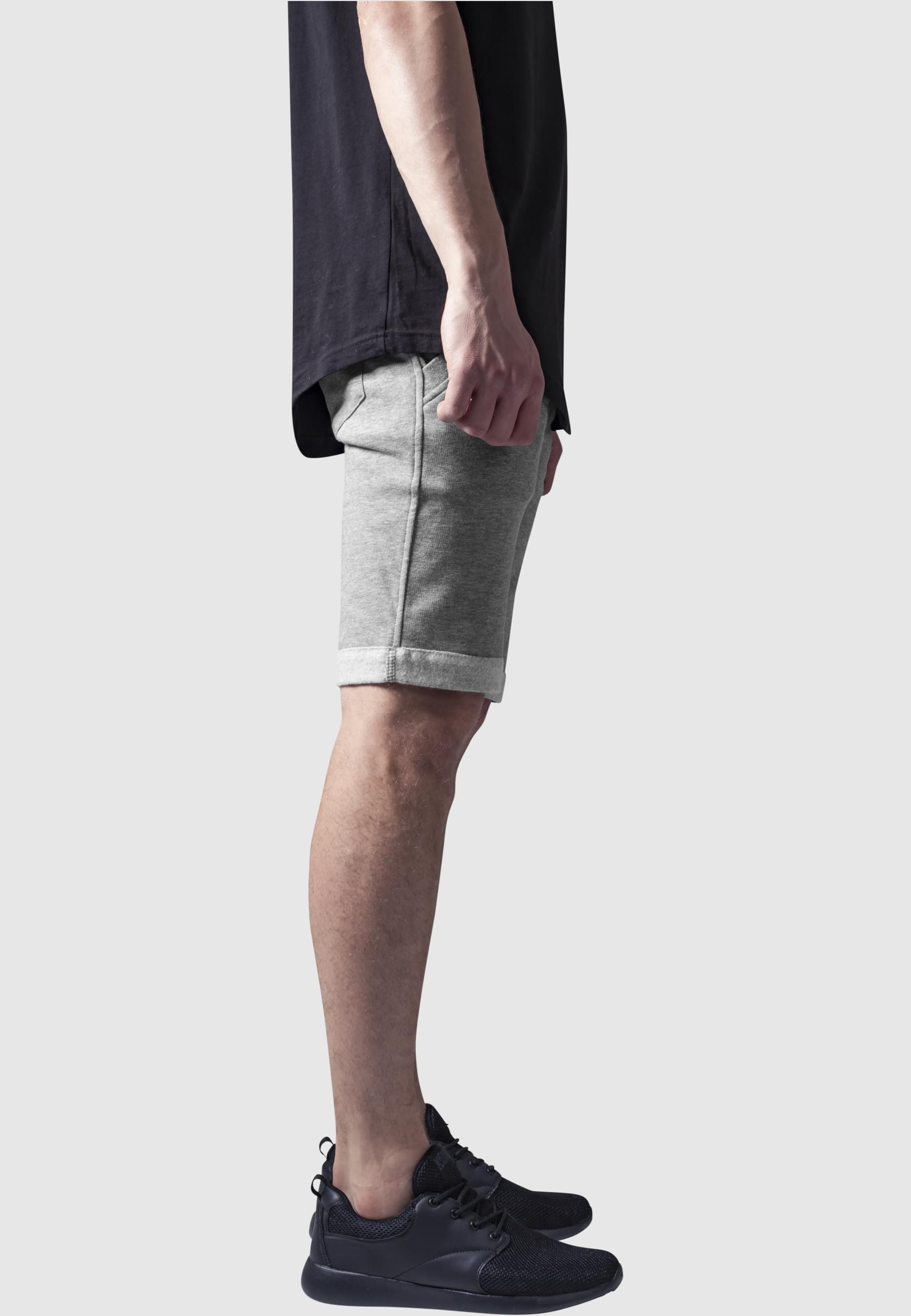 URBAN CLASSICS Stoffhose »Urban Classics Herren Light Turnup Sweatshorts«, (1 tlg.)