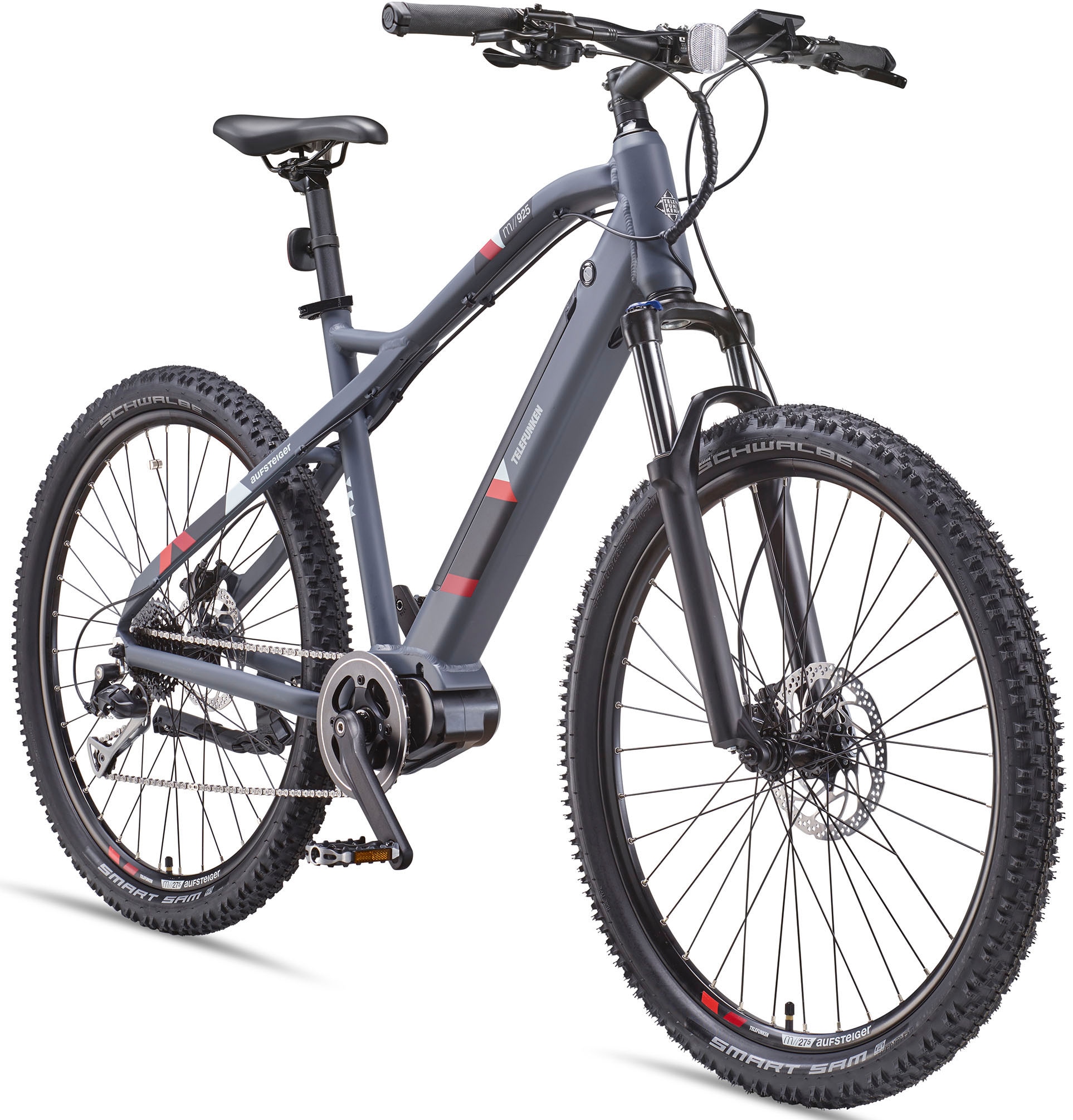 Telefunken E-Bike "Aufsteiger M925", 8 Gang, Shimano, Acera, Mittelmotor 250 W, Pedelec, Elektrofahrrad für Damen u. Her