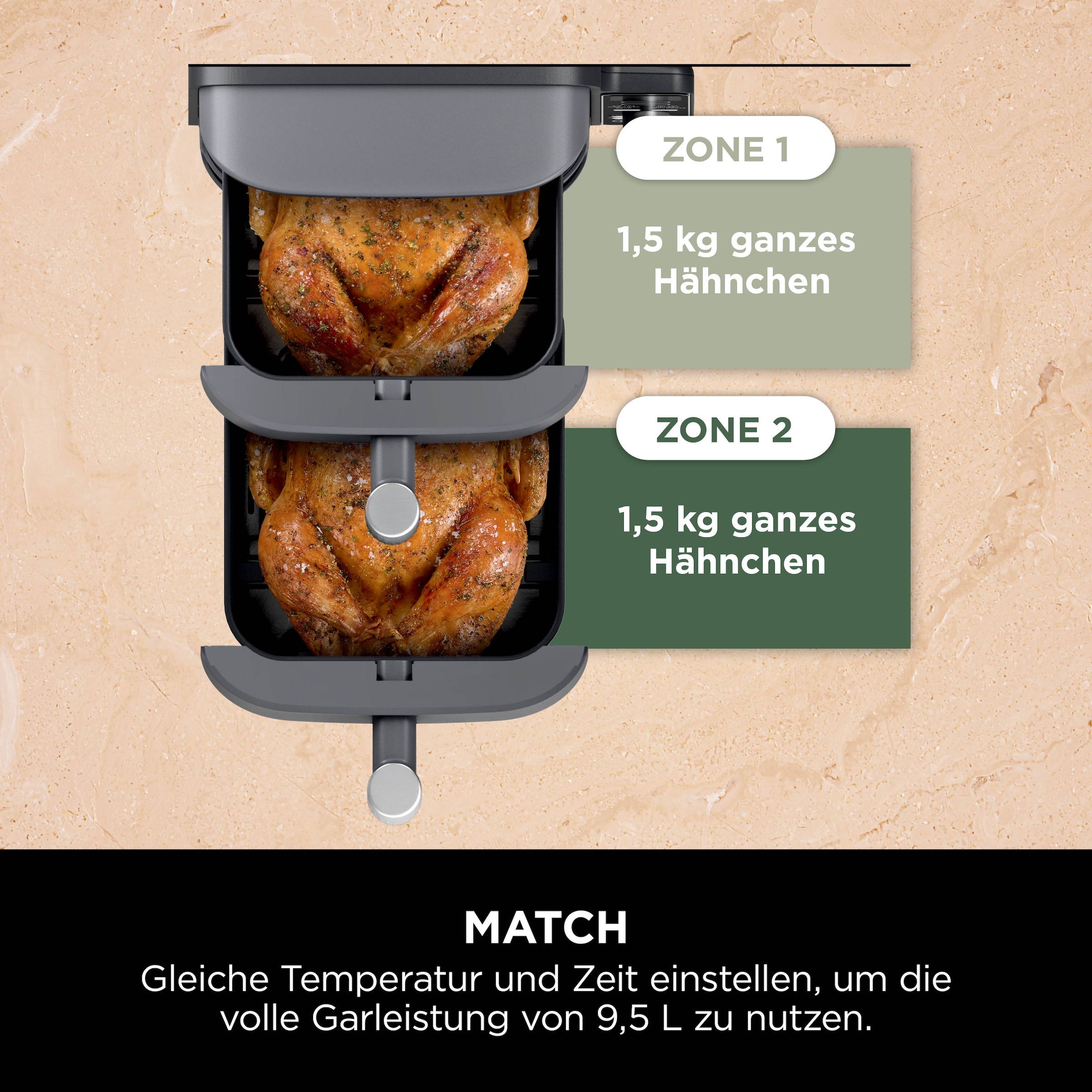 NINJA Heißluftfritteuse »SL400EU Double Stack XL«, 2470 W