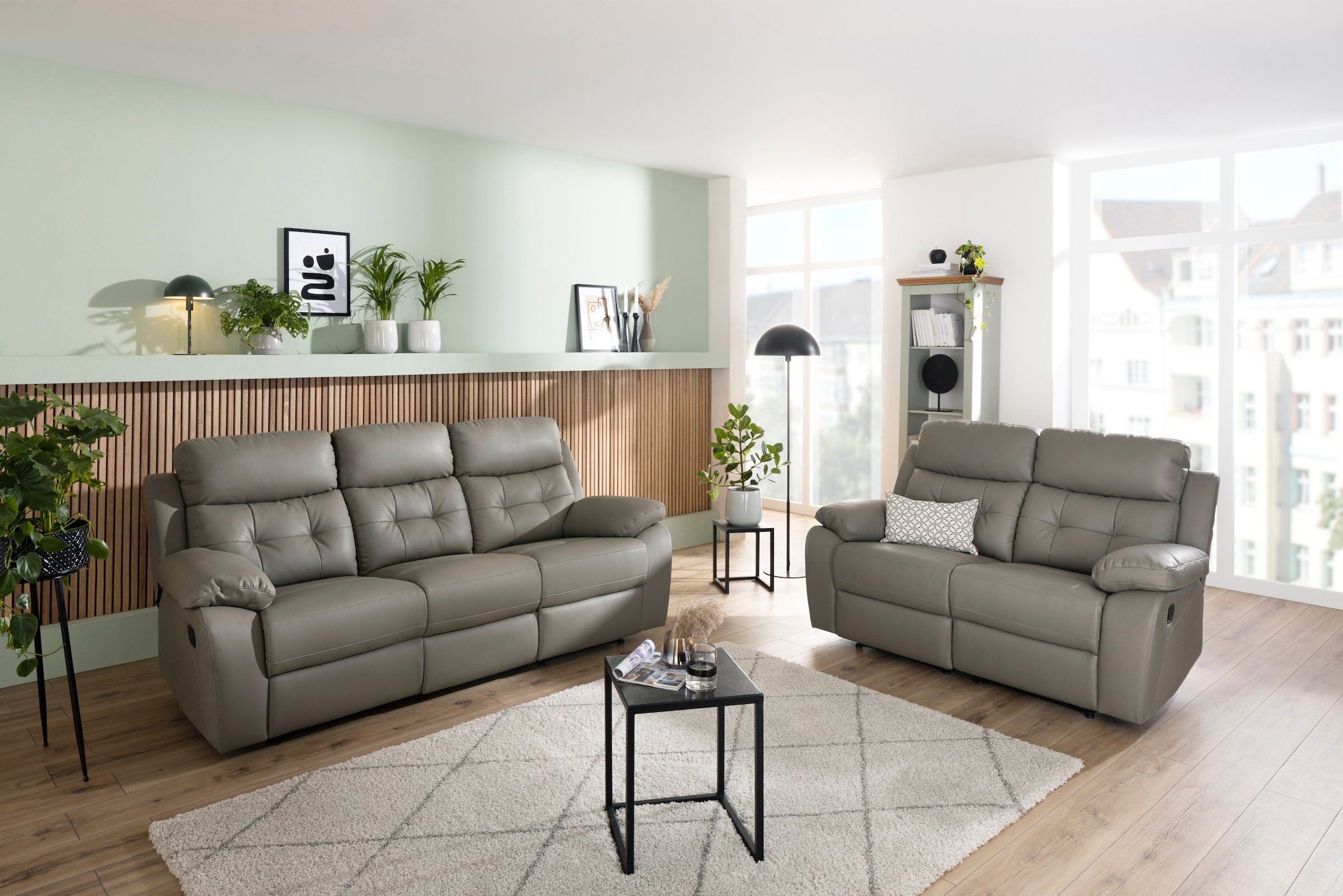 Home affaire 3-Sitzer »Lannilis«, mit manueller und elektrischer Relaxfunktion