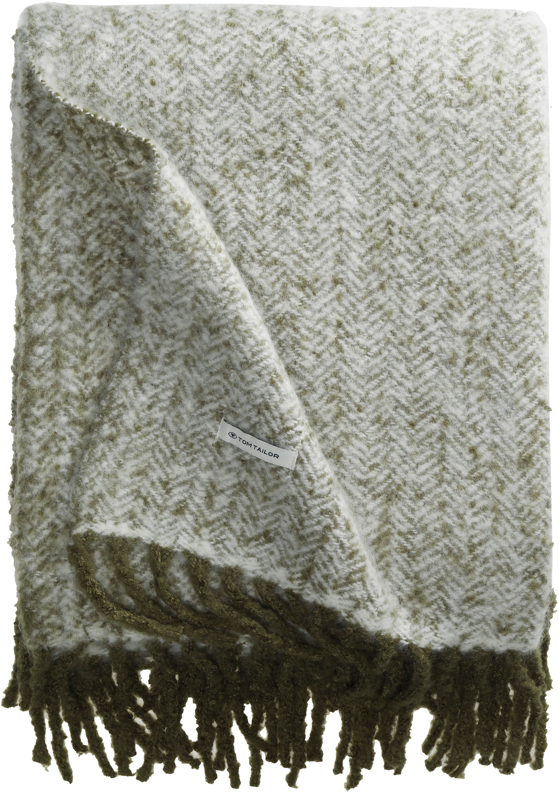 Plaid »Wooly Herringbone«, mit Fischgratmuster, Kuscheldecke