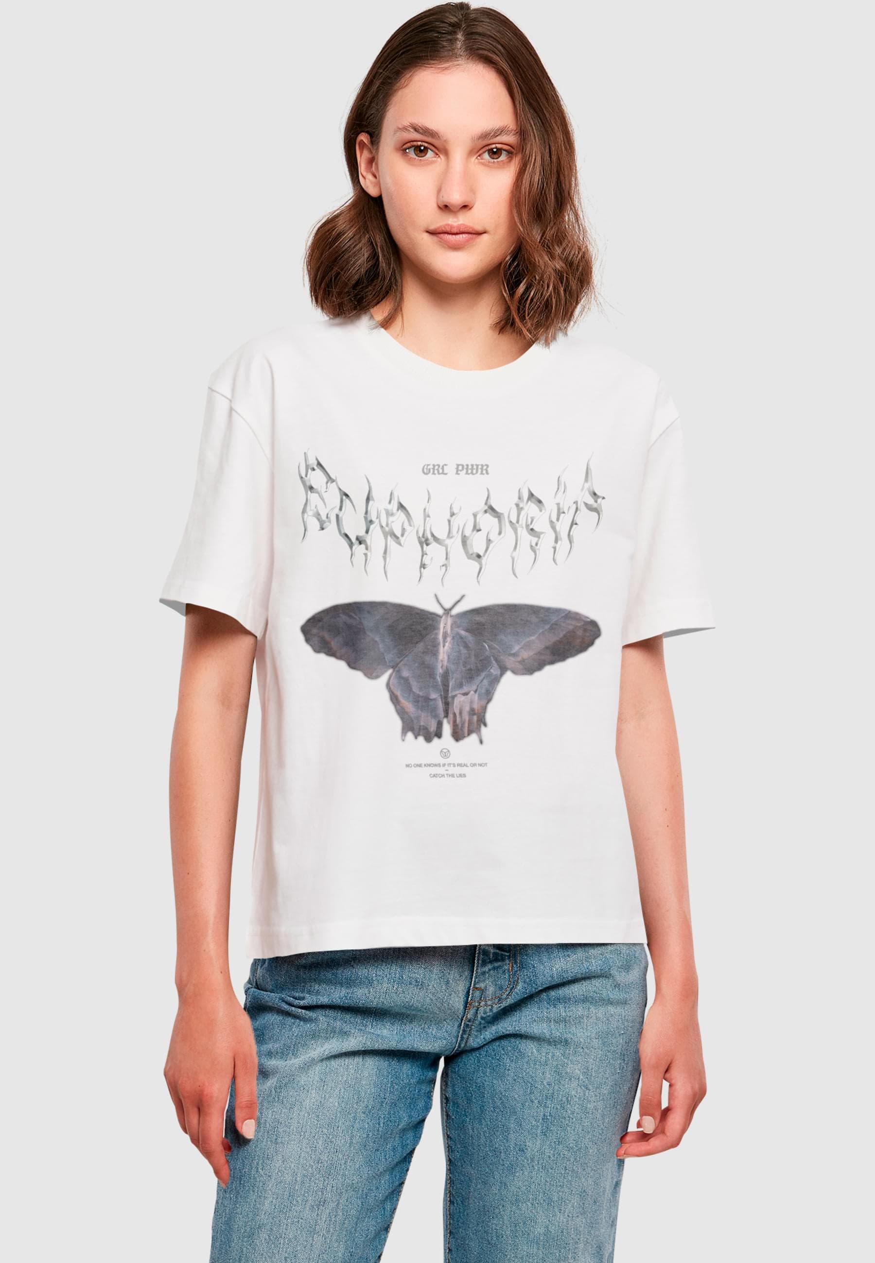 Miss Tee Kurzarmshirt »Miss Tee Damen Euphoria Tee«, (1 tlg.)