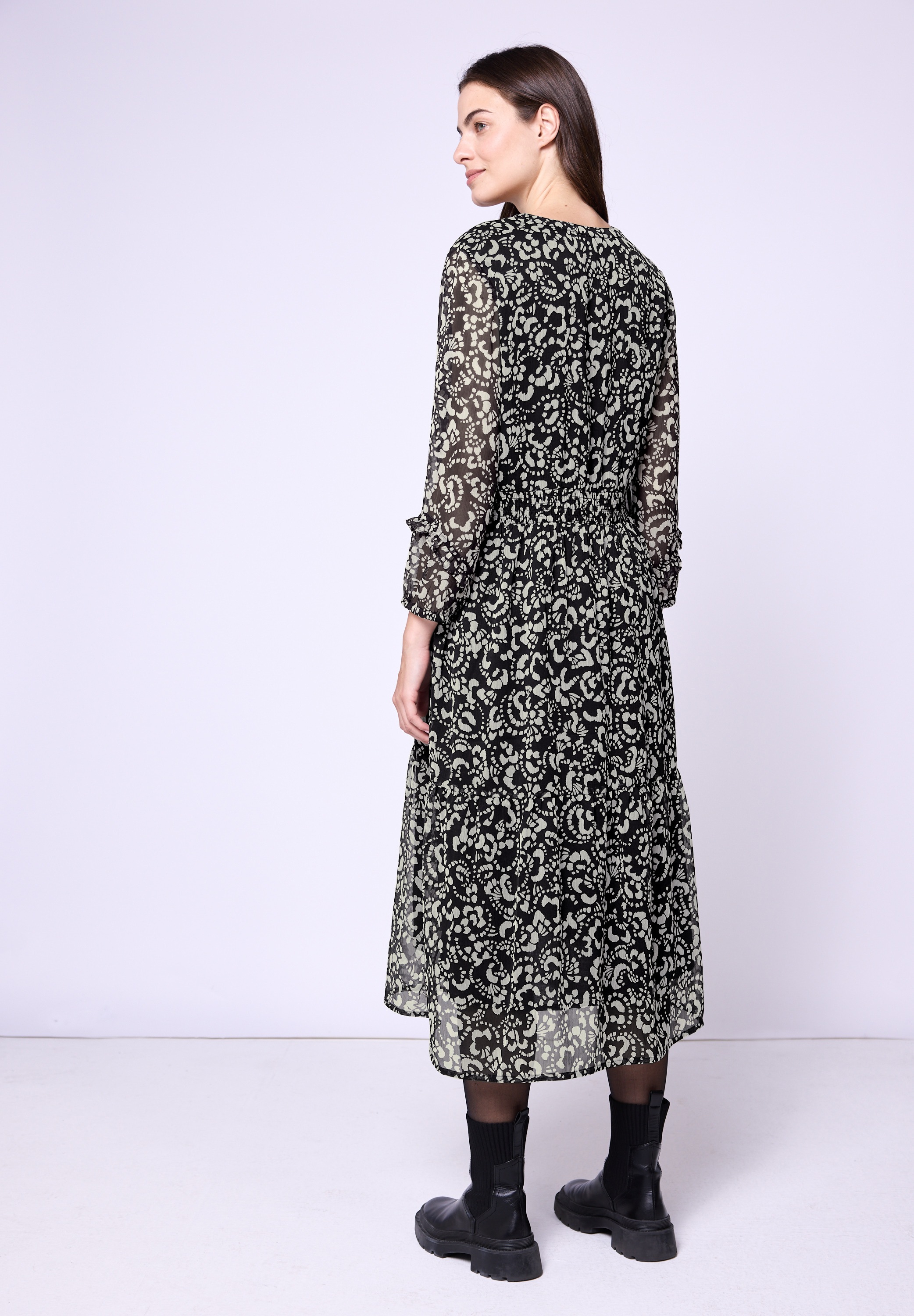 STREET ONE STUDIO Midikleid Ohne Taschen mit Volant günstig online kaufen