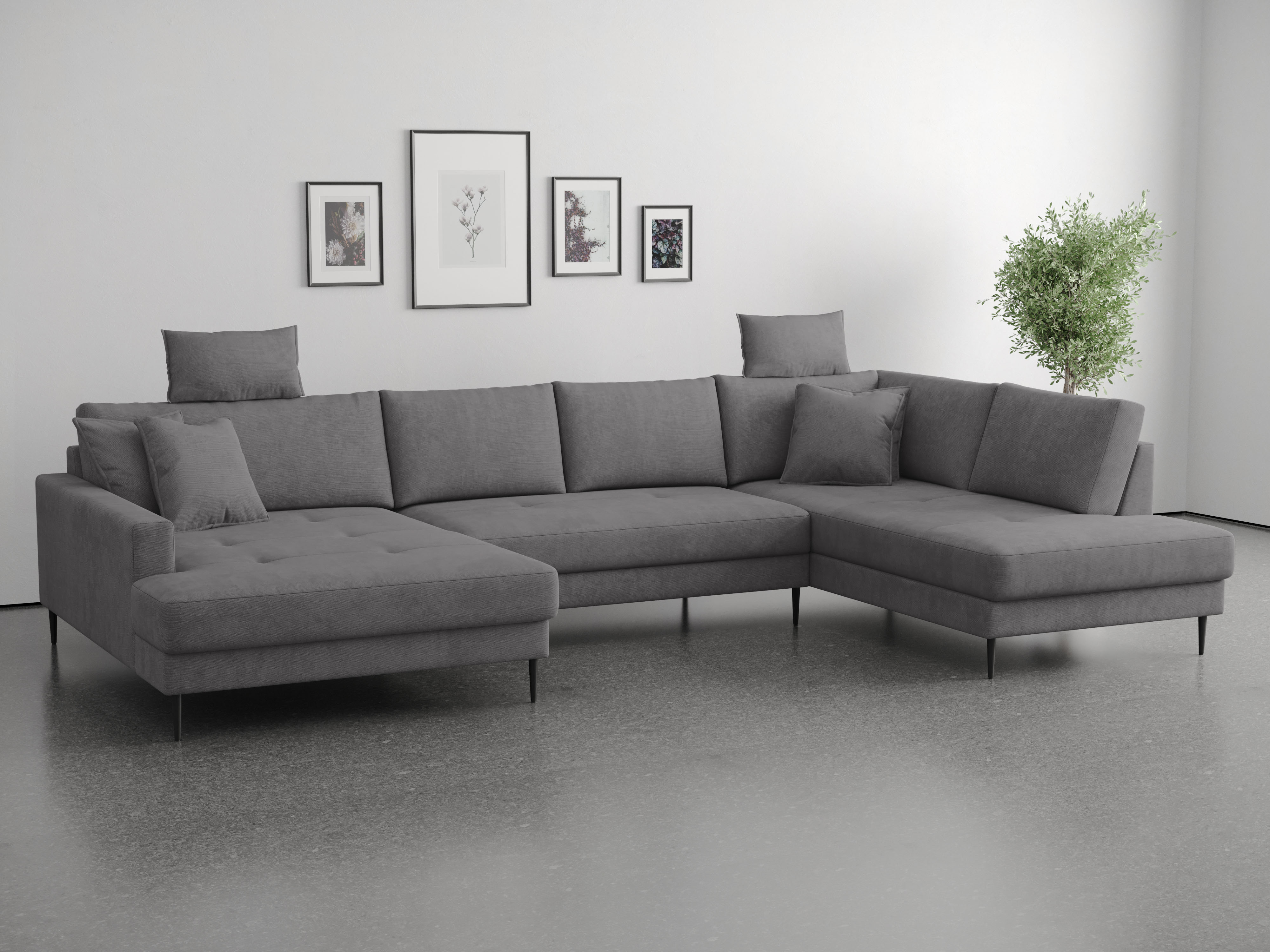 OTTO home Wohnlandschaft "Summer" U-Form, B: 360cm in Cord & Struktur