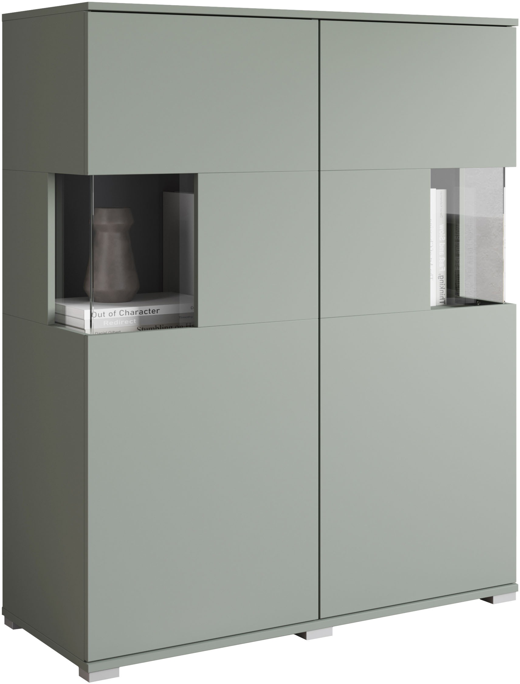 INOSIGN Highboard "Kenia" 1 Stk. tlg. Modernes Highboard mit Glastüren, Bre günstig online kaufen