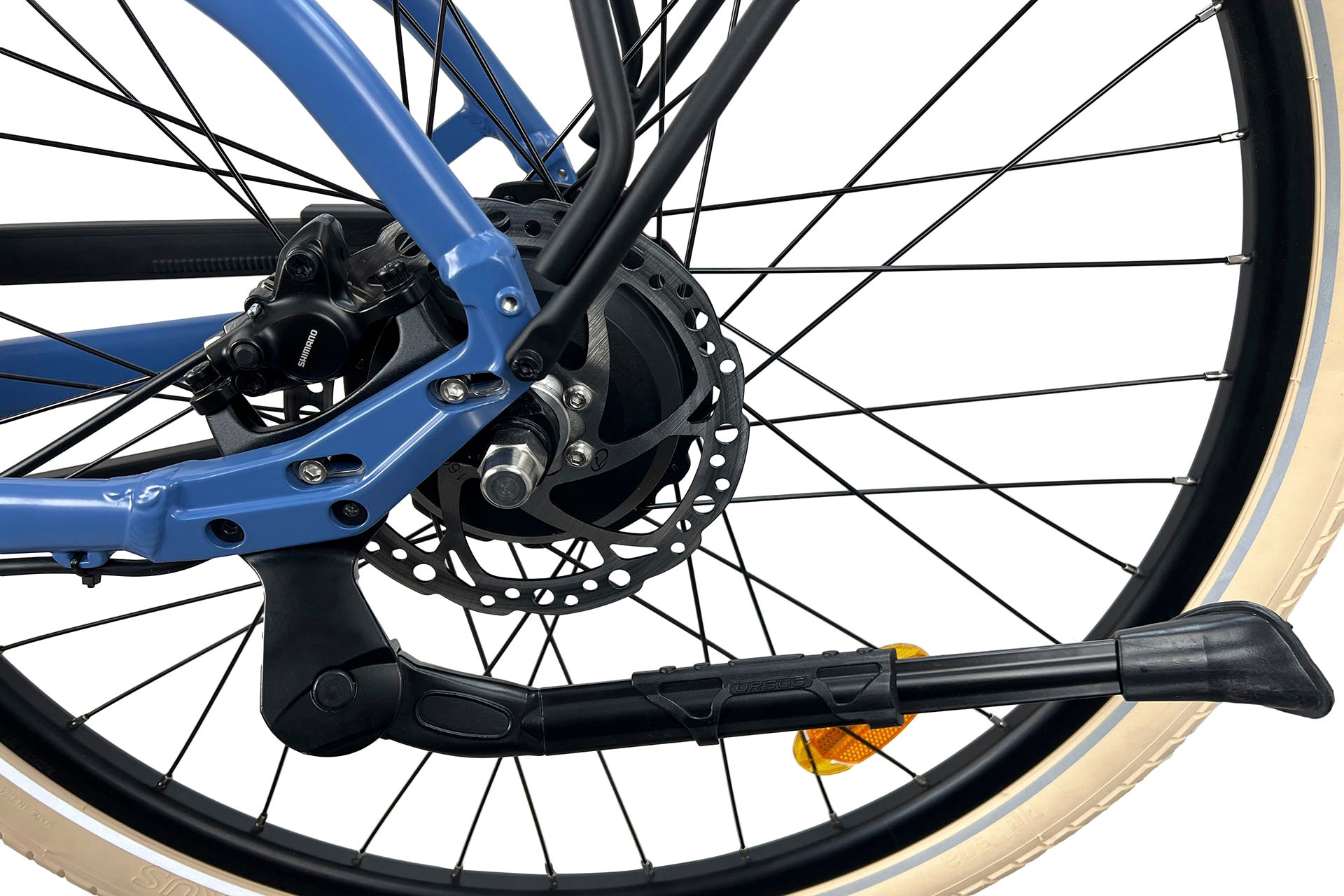 LLobe »CityVenture E-Bike 27,5" Ontario RM, blau« 2 Gang Nabenschaltung Heckmotor 250 W