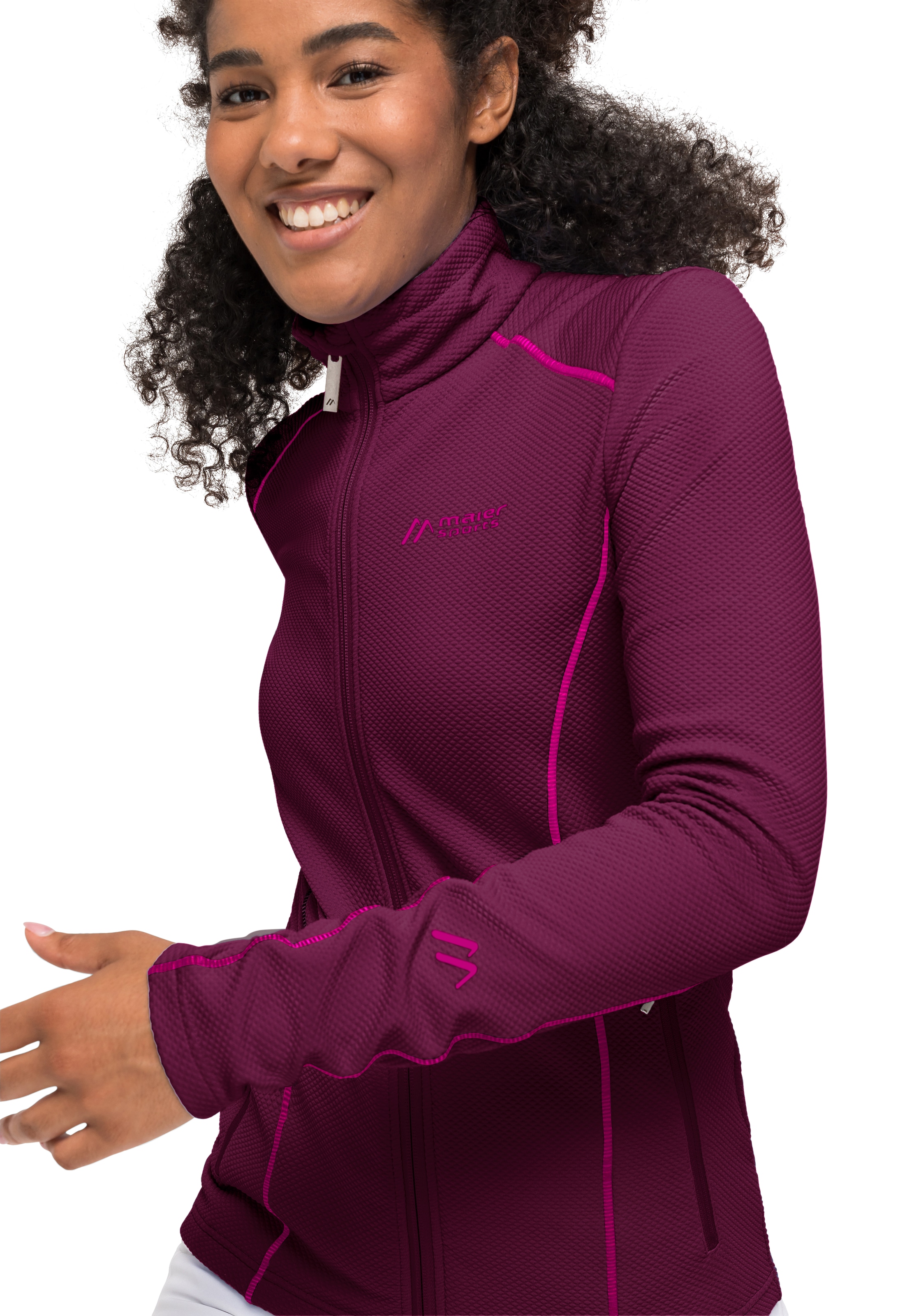 Black Friday Maier Sports Funktionsshirt »Ximena«, warme Damen Fleecejacke  als Midlayer, ideal zum Skifahren | BAUR