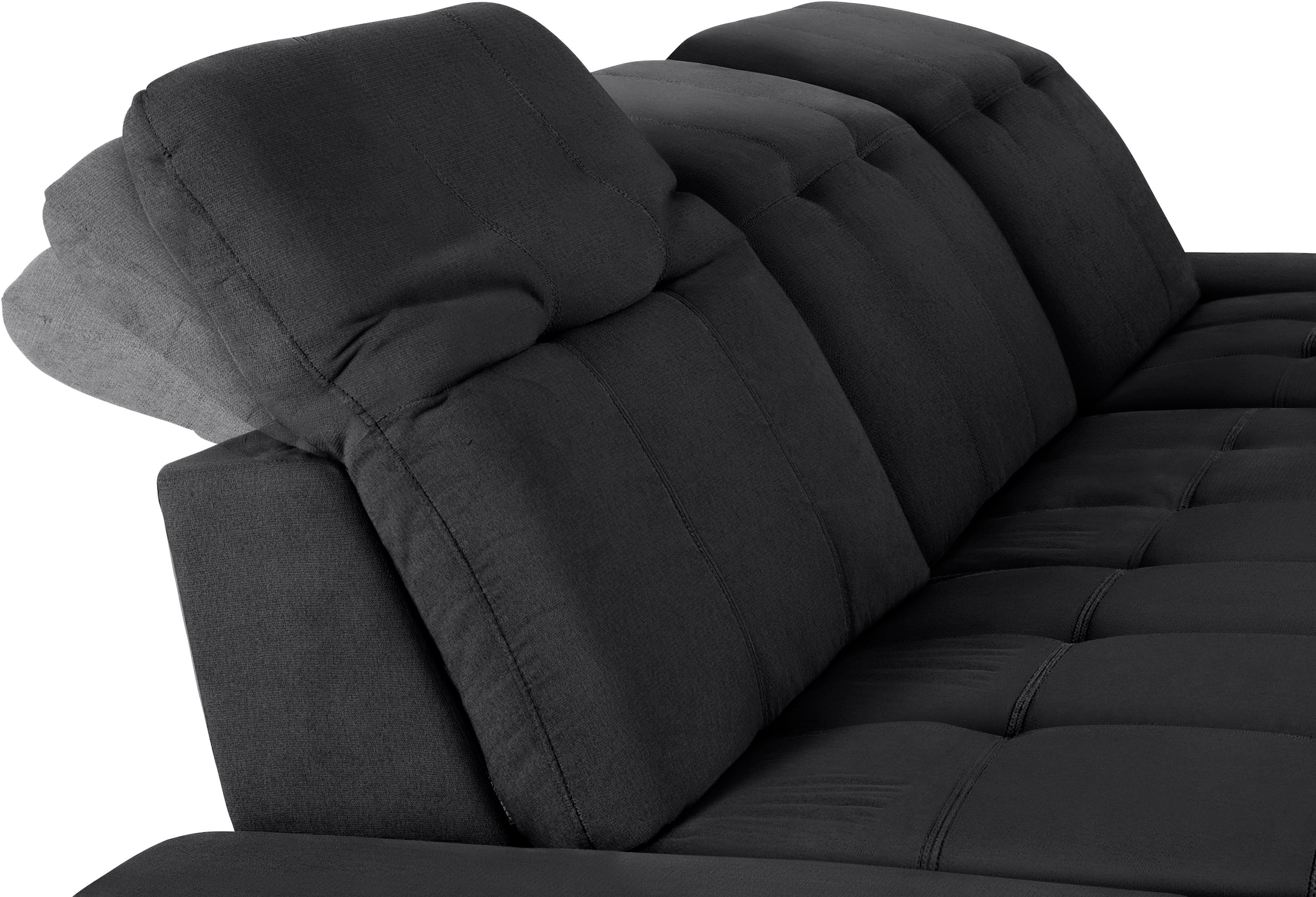 COTTA Ecksofa »Holiday L-Form mit Sitztiefen-, Armteil- und Kopfteilverstellung«, wahlweise mit Bettfunktion & Bettkasten